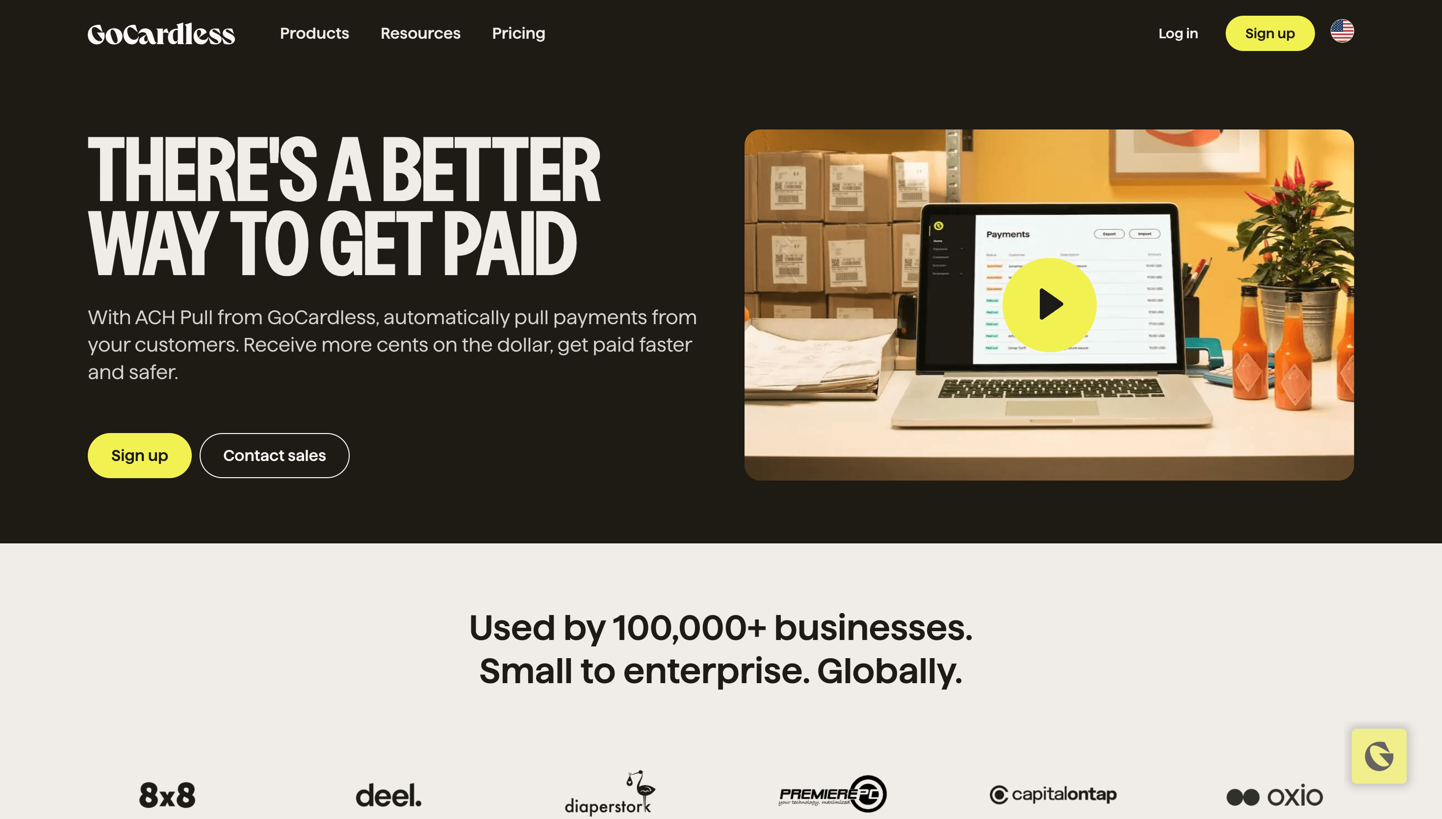 GoCardless — Finance, Fintech website design