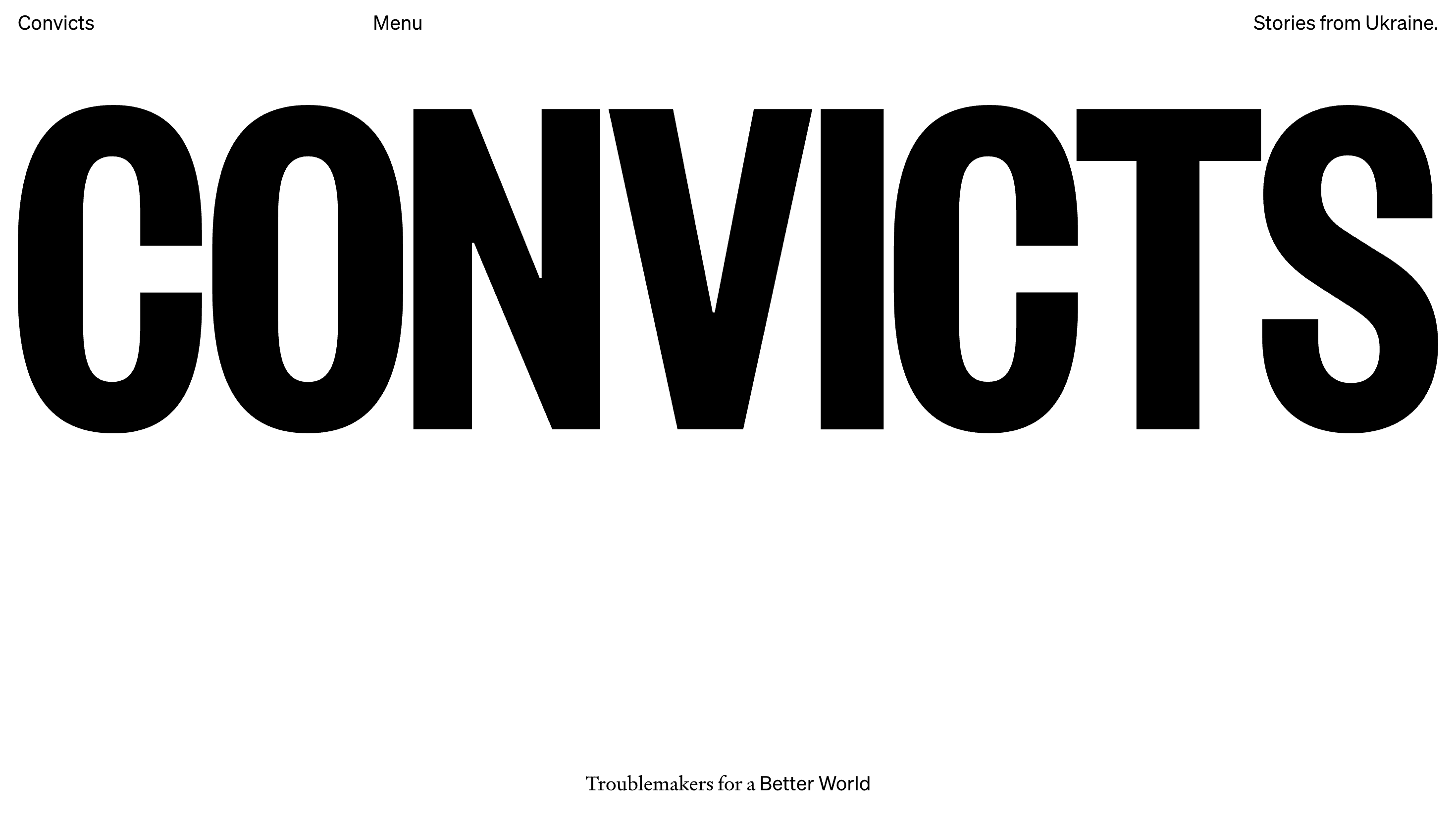 Convicts — Agency, Startup website design