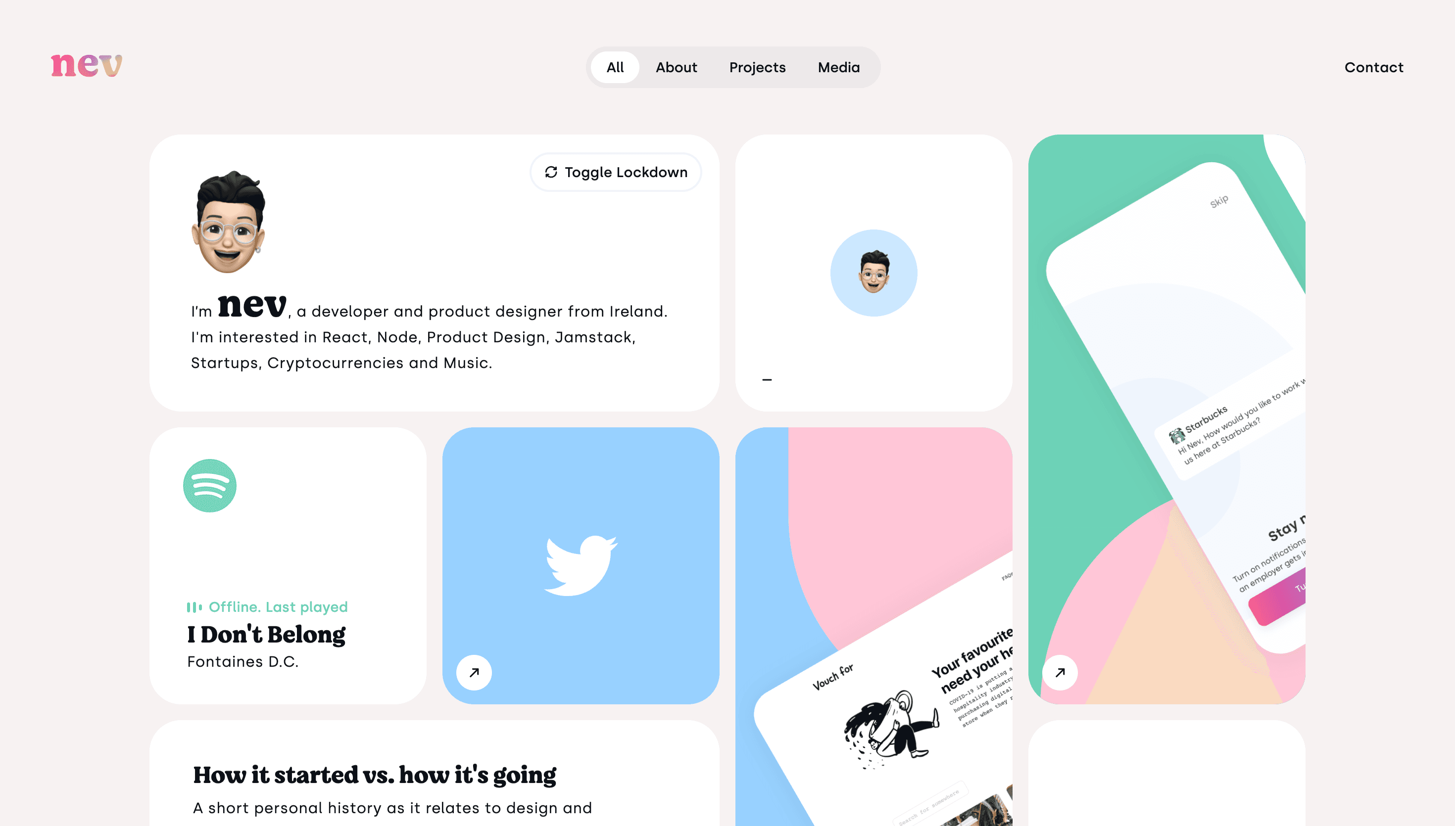 Nev Flynn — Developer, Designer website design