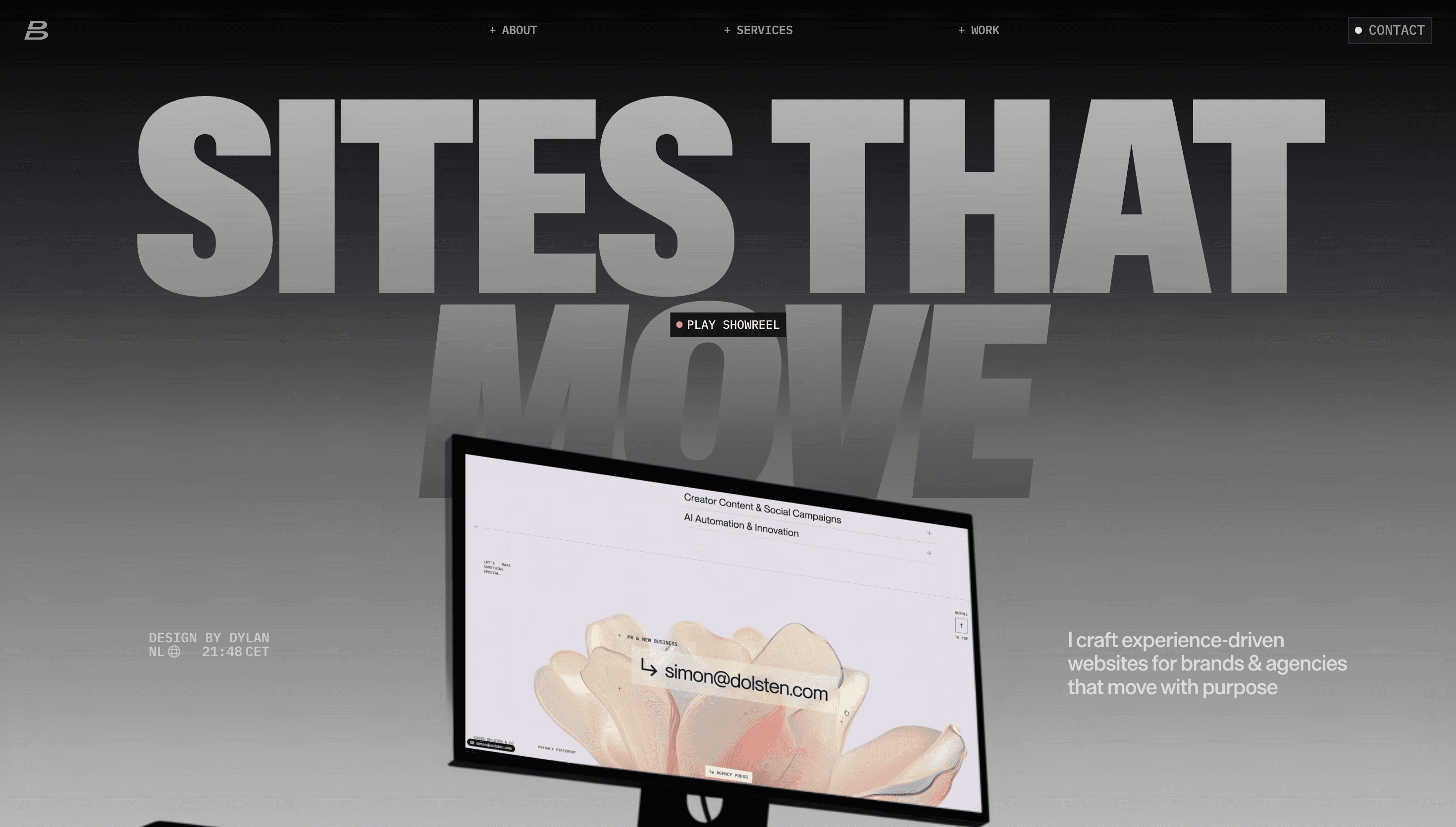 Dylan Brouwer — Designer, Developer website design