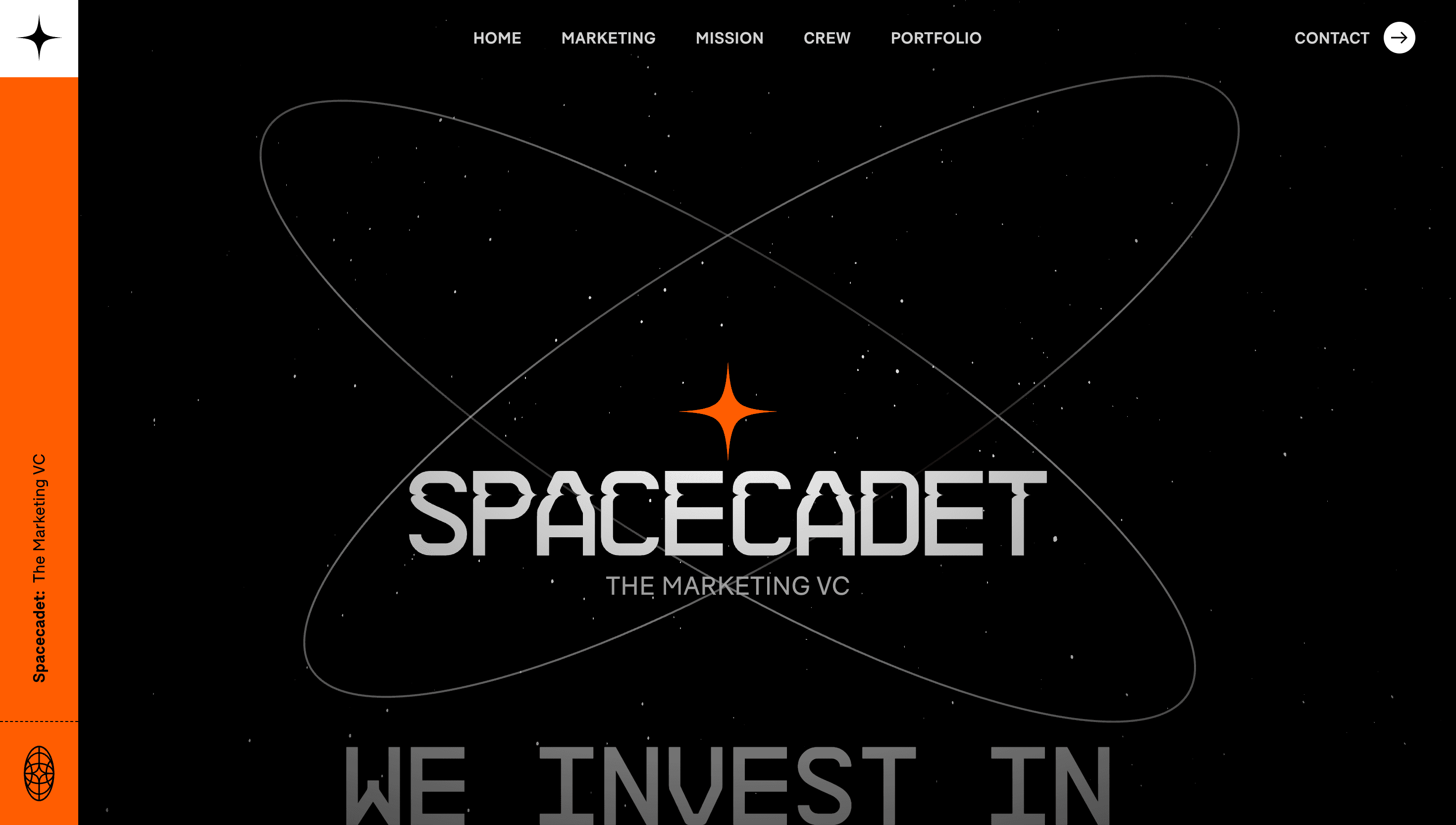 Spacecadet — Startup, Agency website design