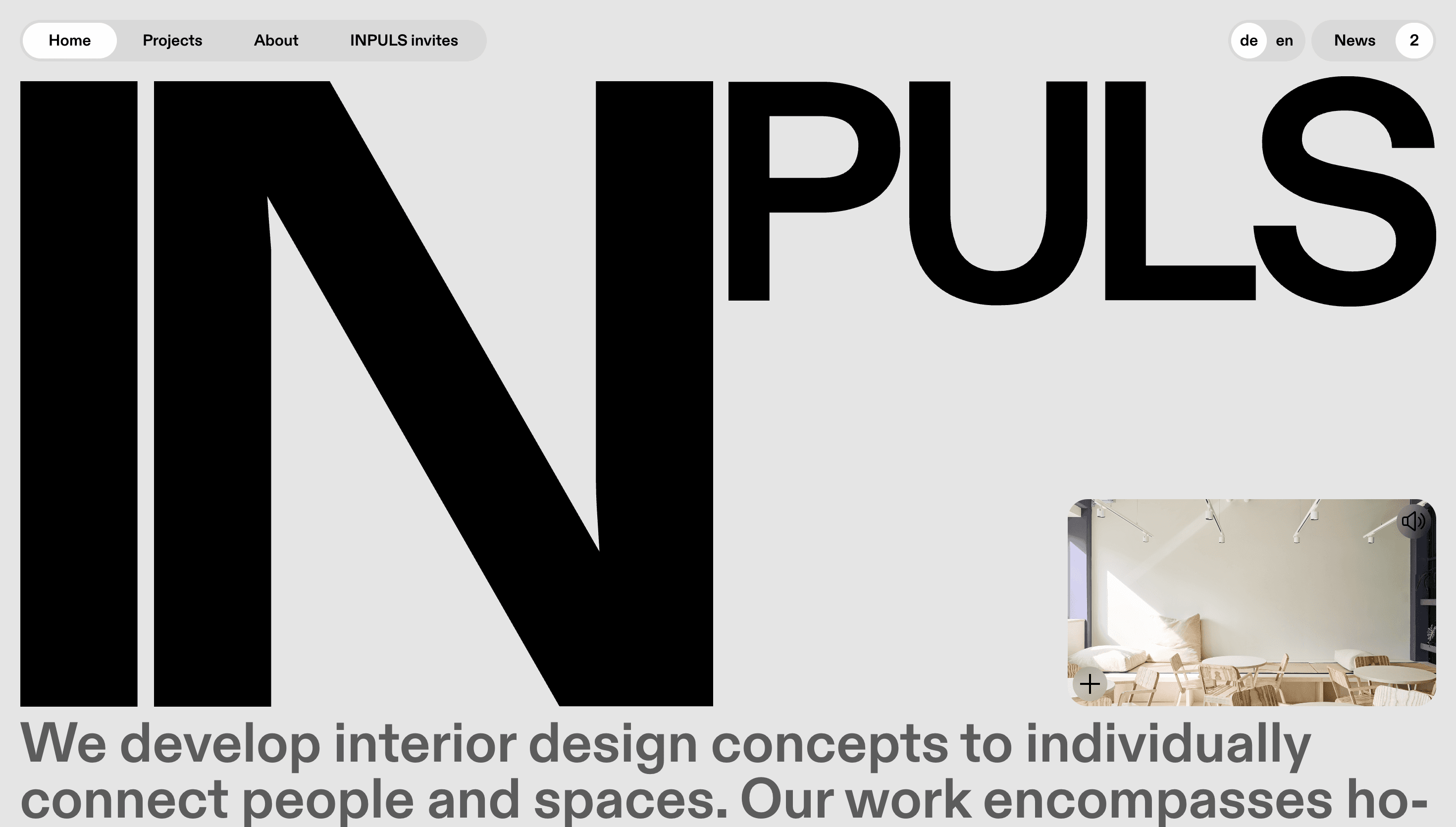 INpuls — Agency, Studio website design