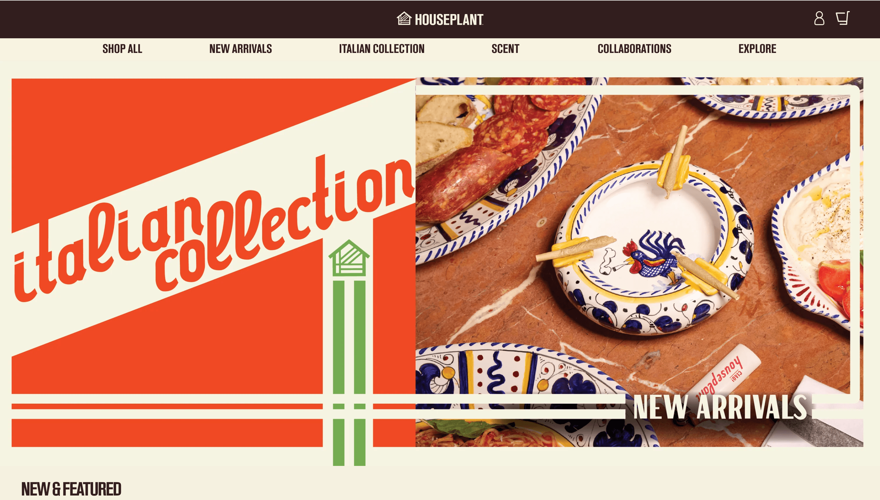Houseplant — Product, Fashion website design