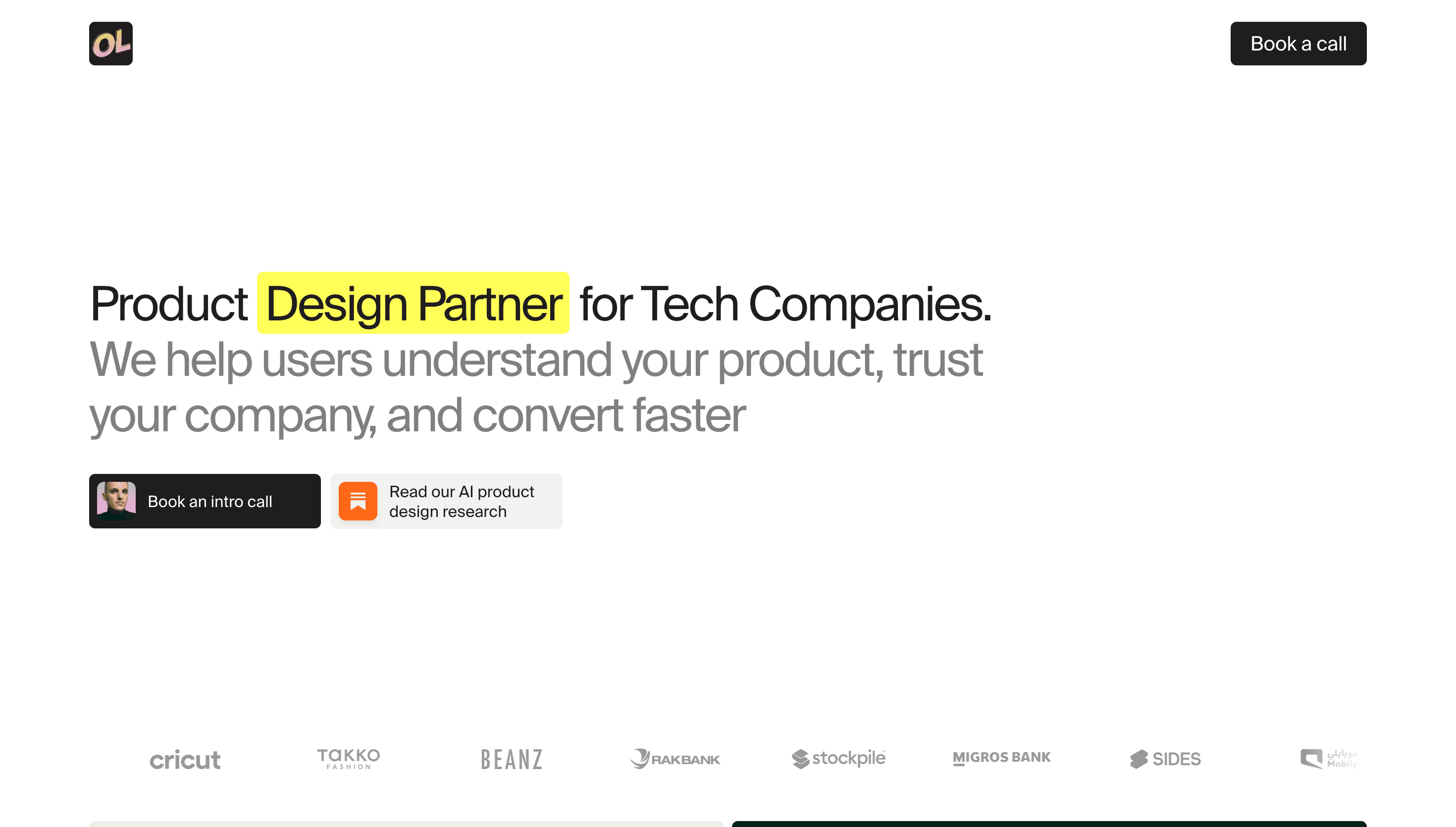 Other Land — Agency, Studio website design