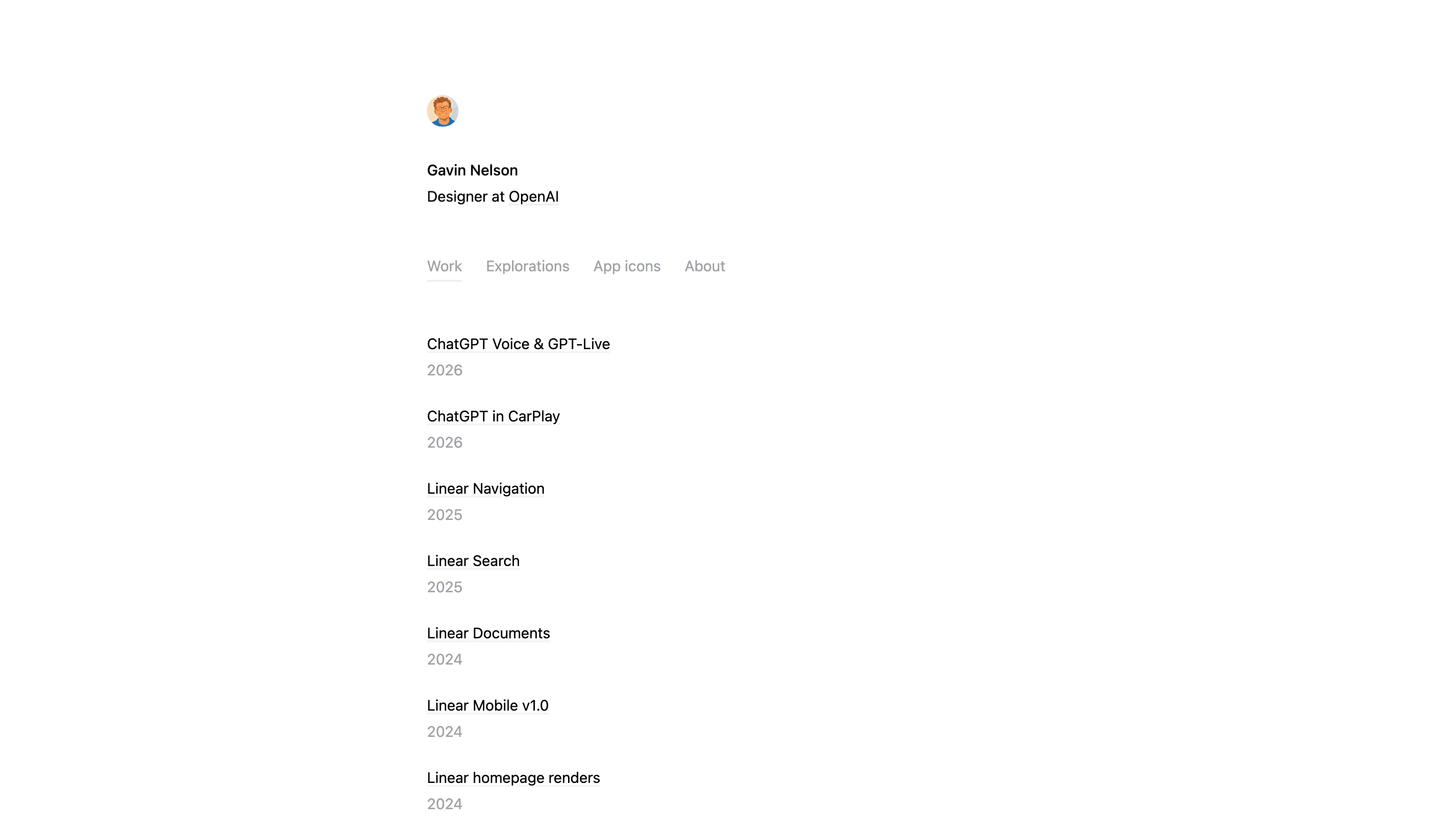 Gavin Nelson — Designer, Graphic Designer website design