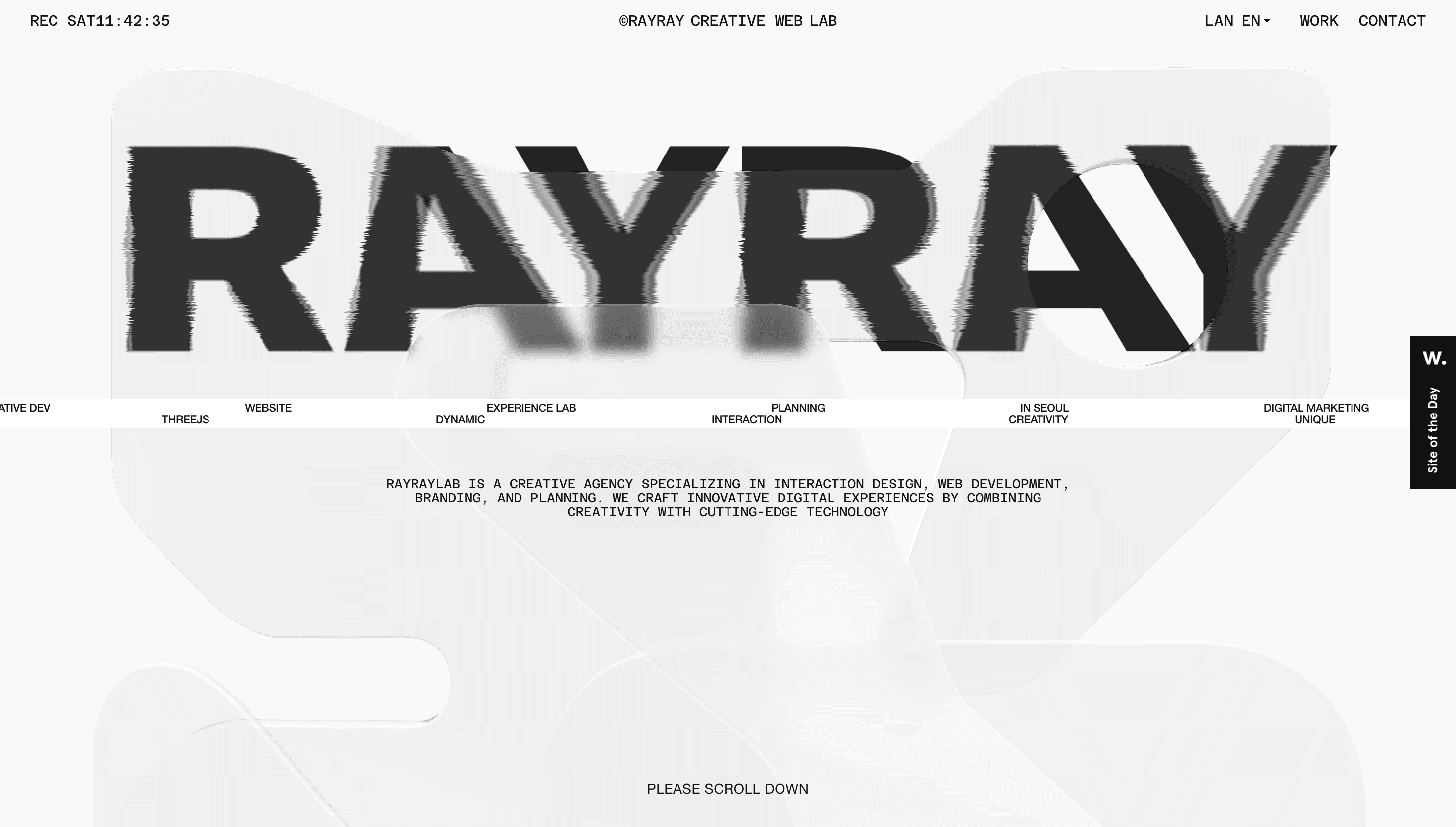 RAYRAYlab — Agency, Branding website design