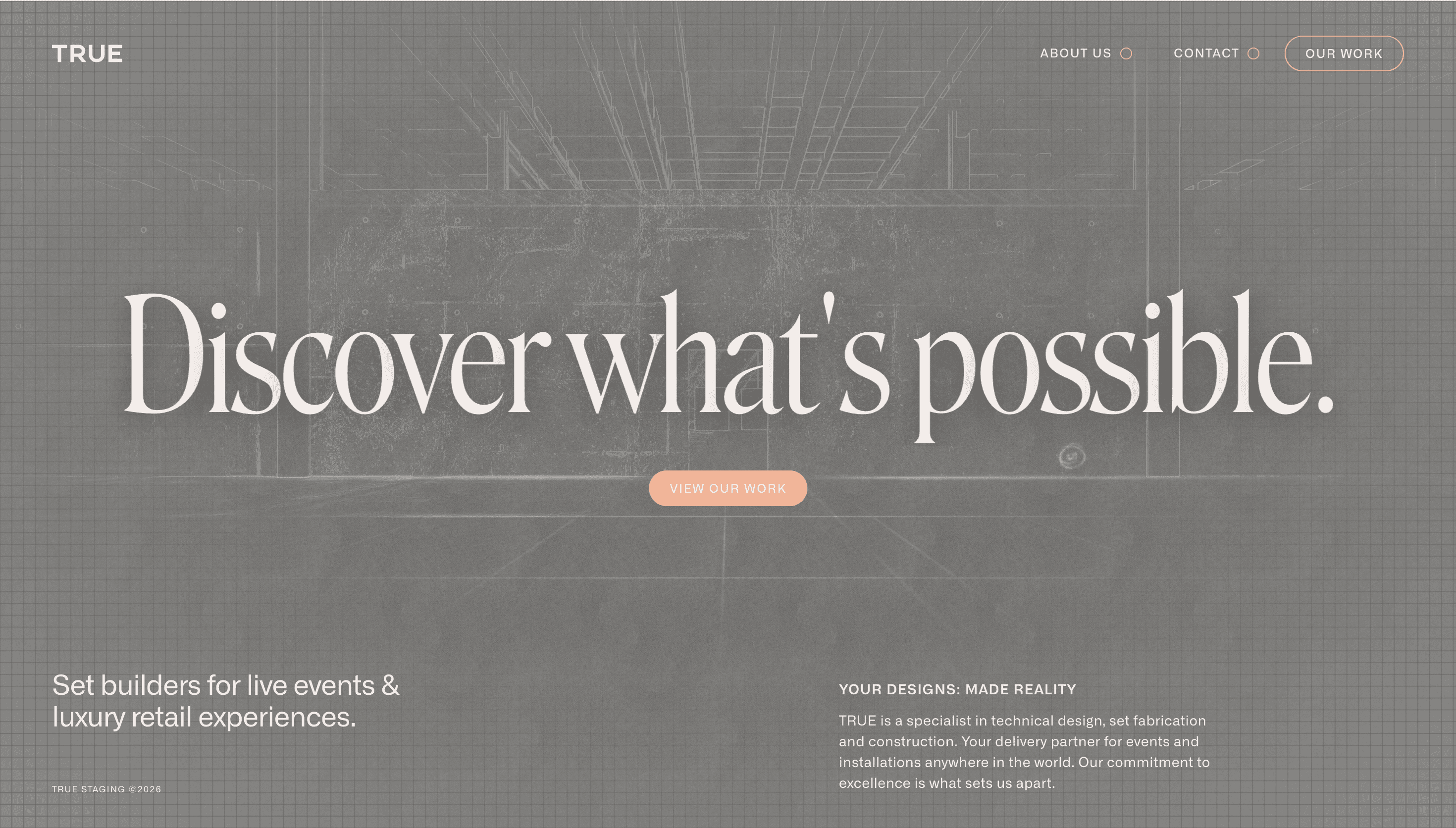 True Staging — Agency, Corporate website design