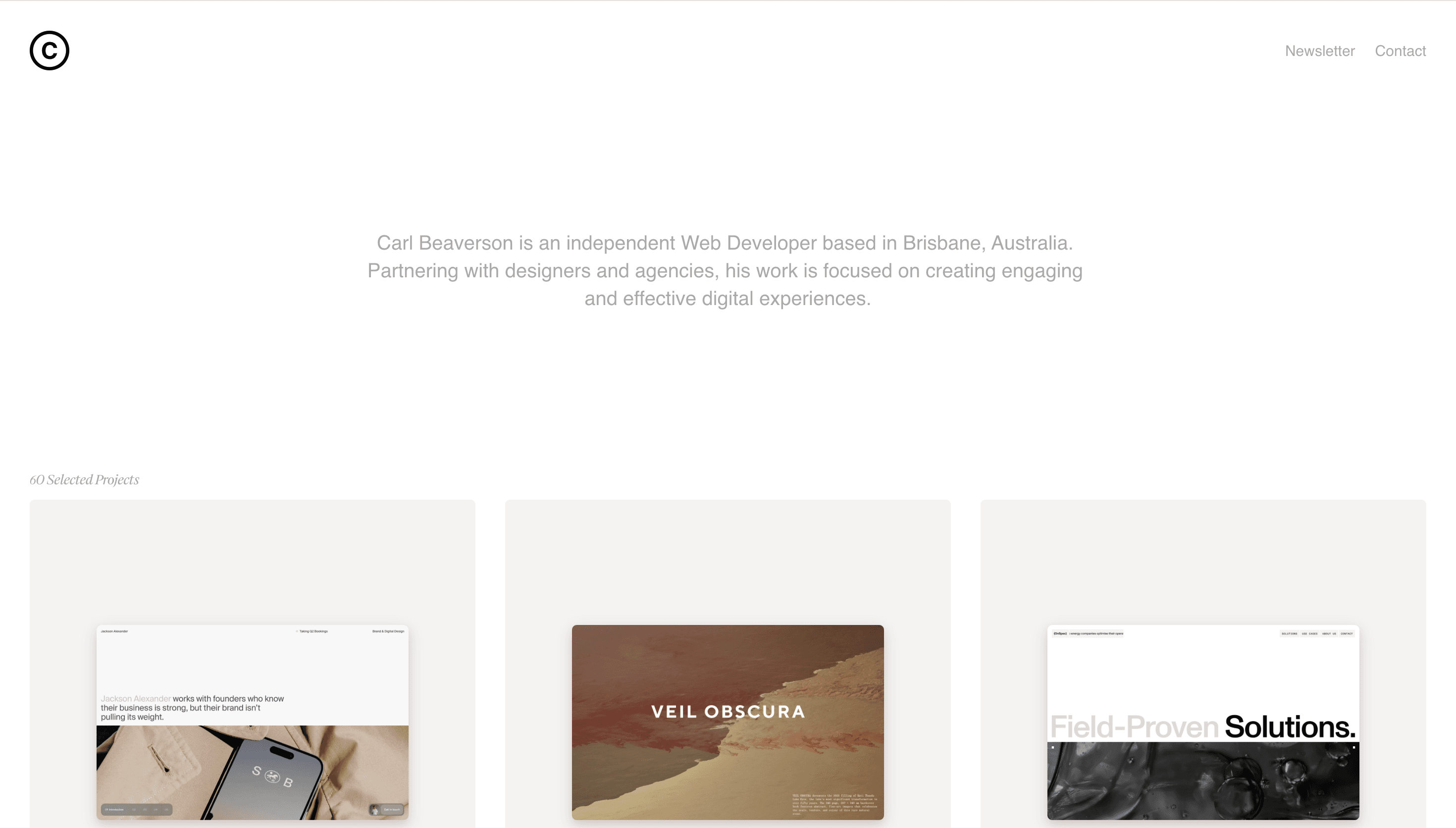 Carl Beaverson — Developer, Web website design