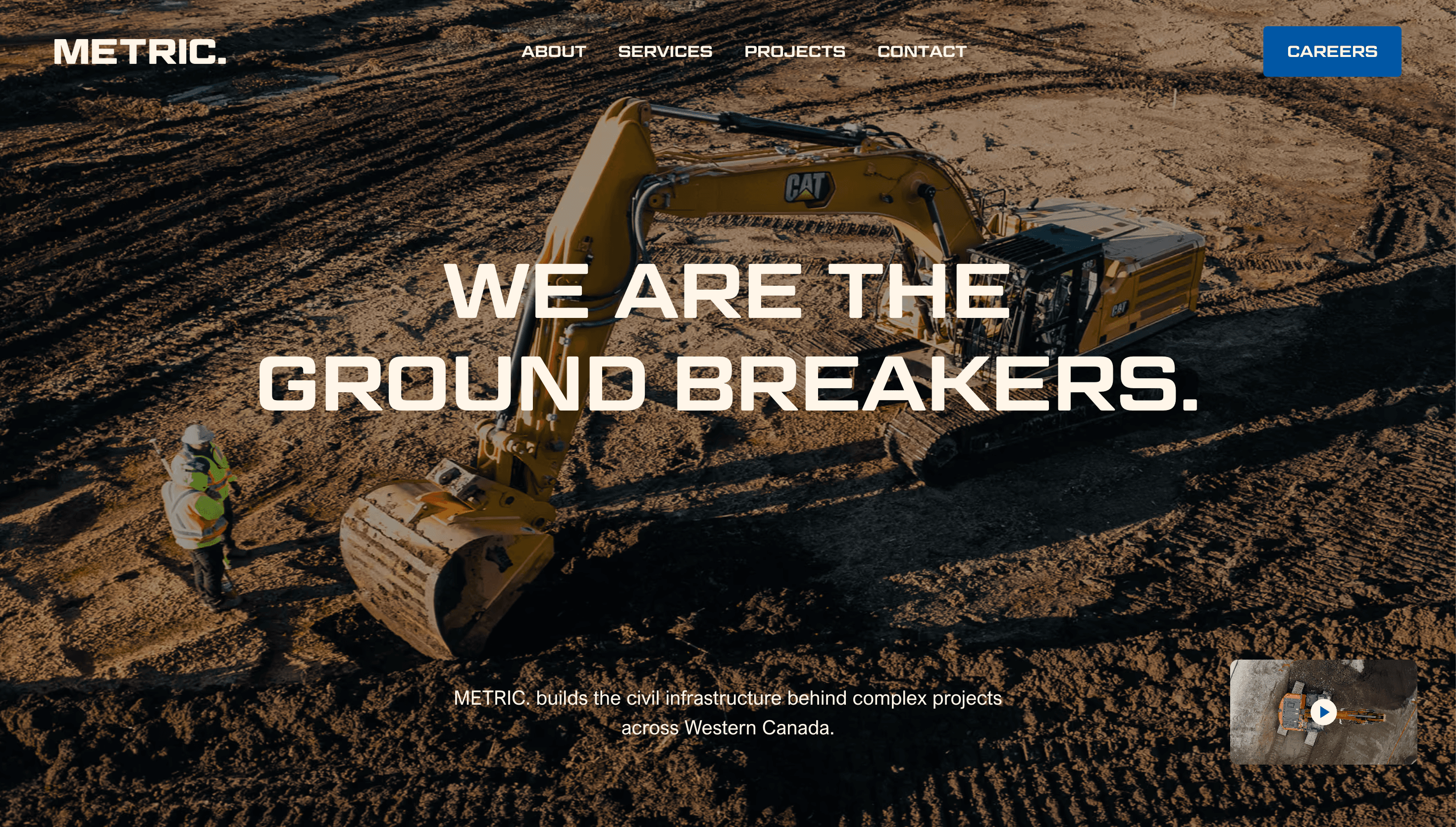 METRIC — Corporate, Modern website design