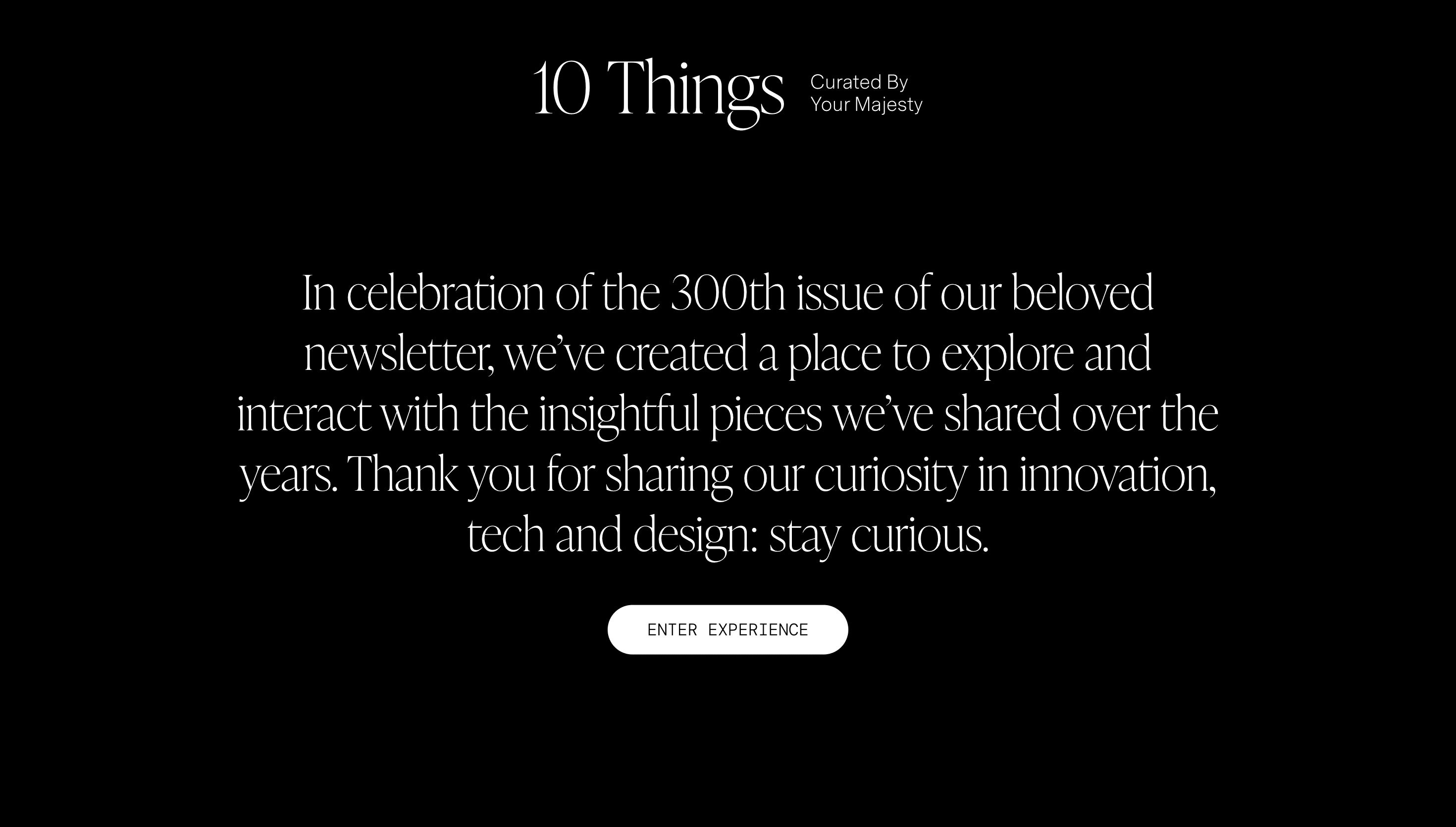 300 Your Majesty — Animation, Motion website design