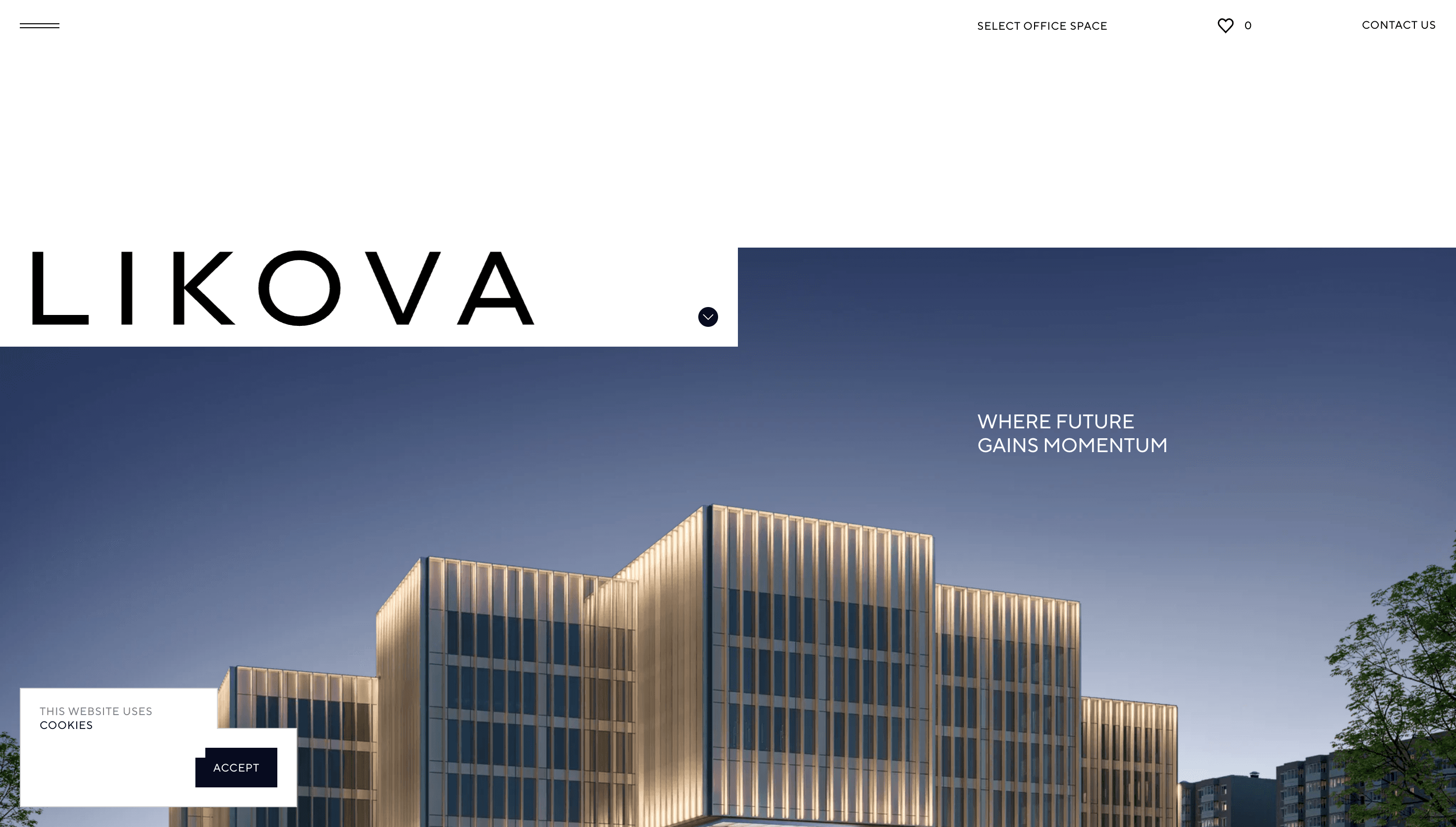 Likova Space — Real Estate, Corporate website design