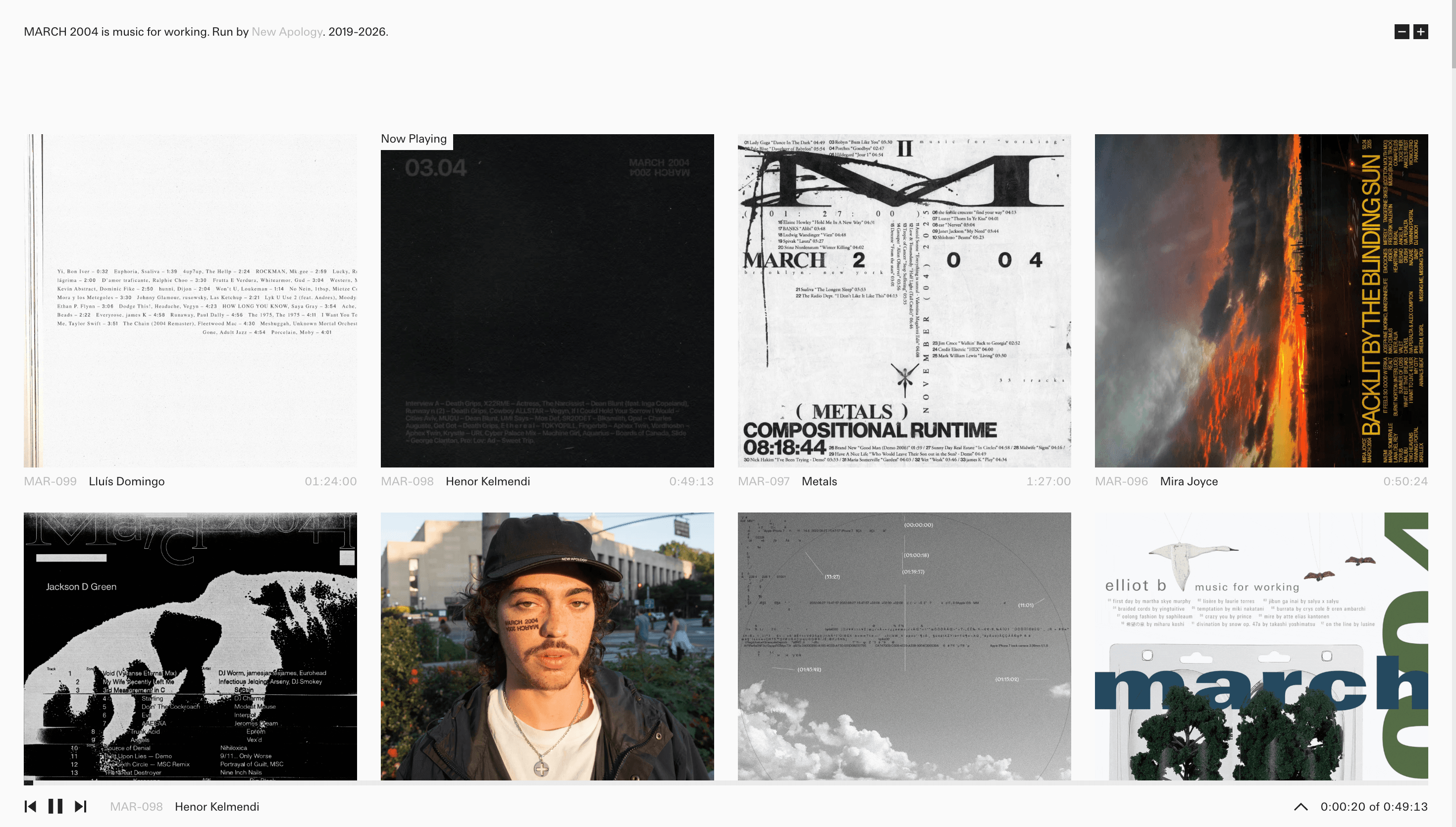 March 2004 — Music, Productivity website design