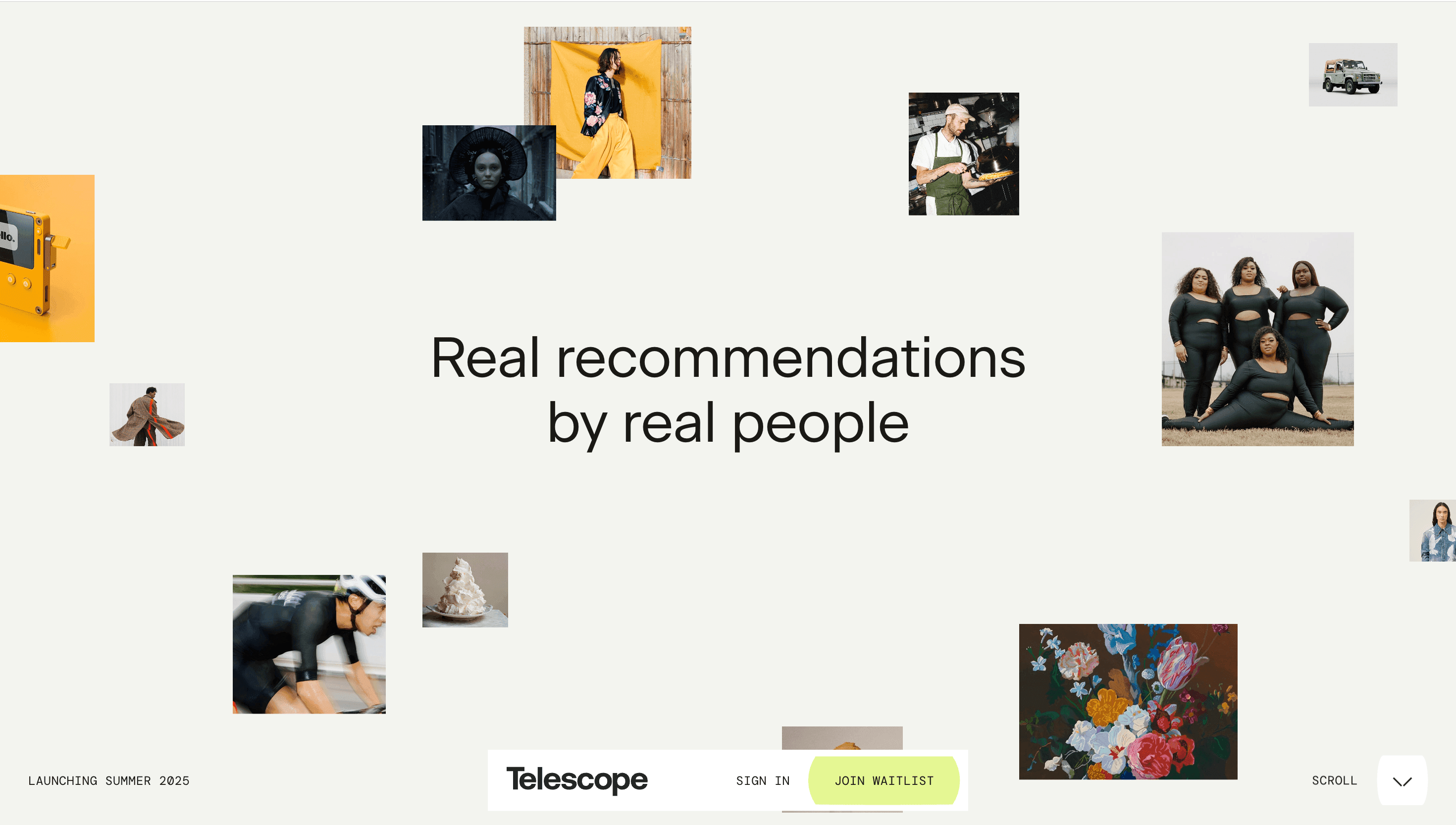 Telescope — Minimal, Motion website design