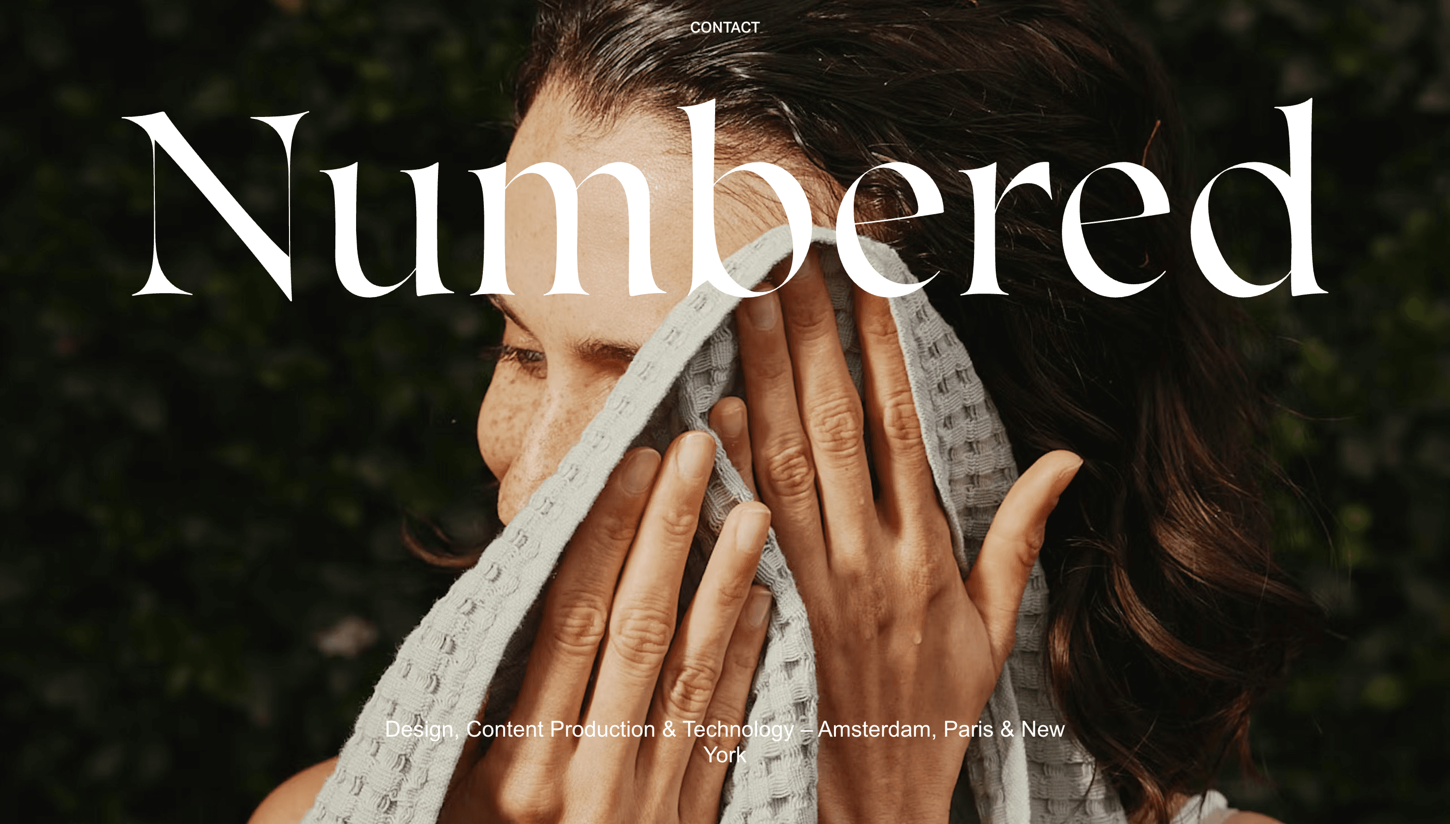 Numbered — Agency, Tech website design