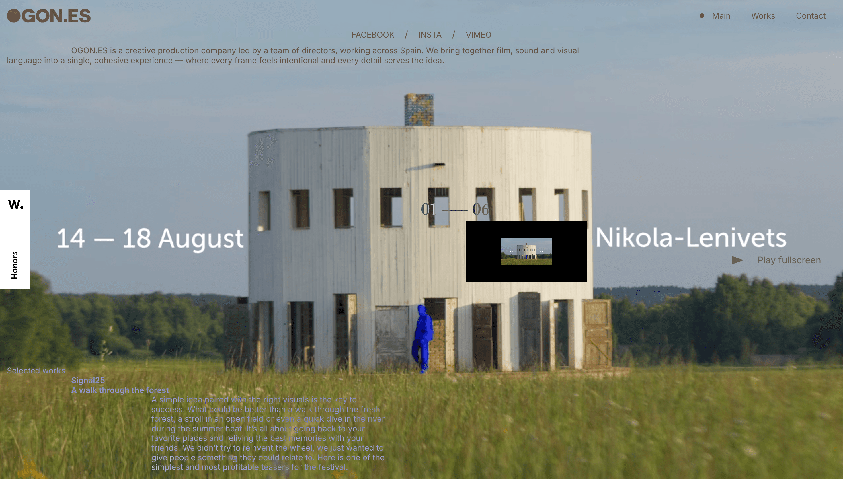 OGON.ES — Agency, Studio website design