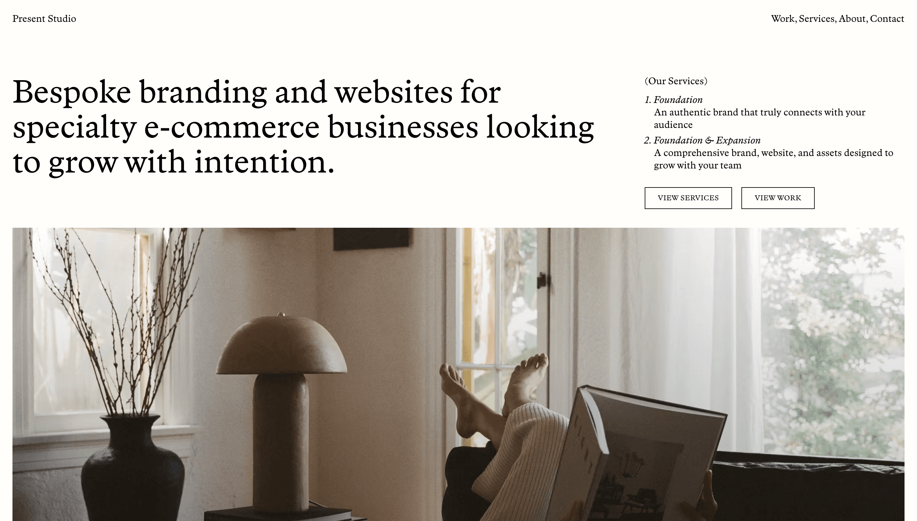 Present Studio — Shopify, Agency website design