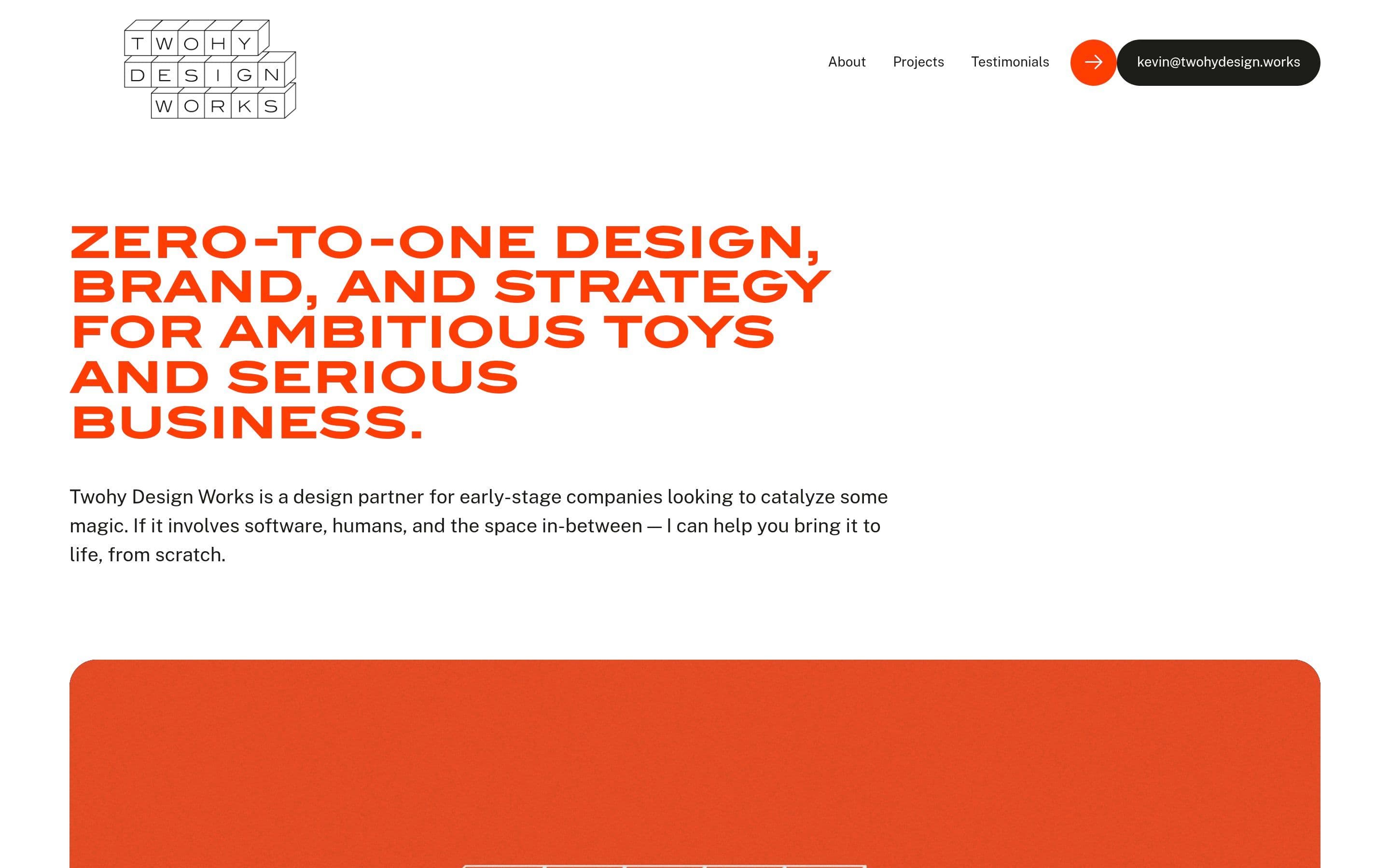 Twohy Design Works — Agency, Studio website design