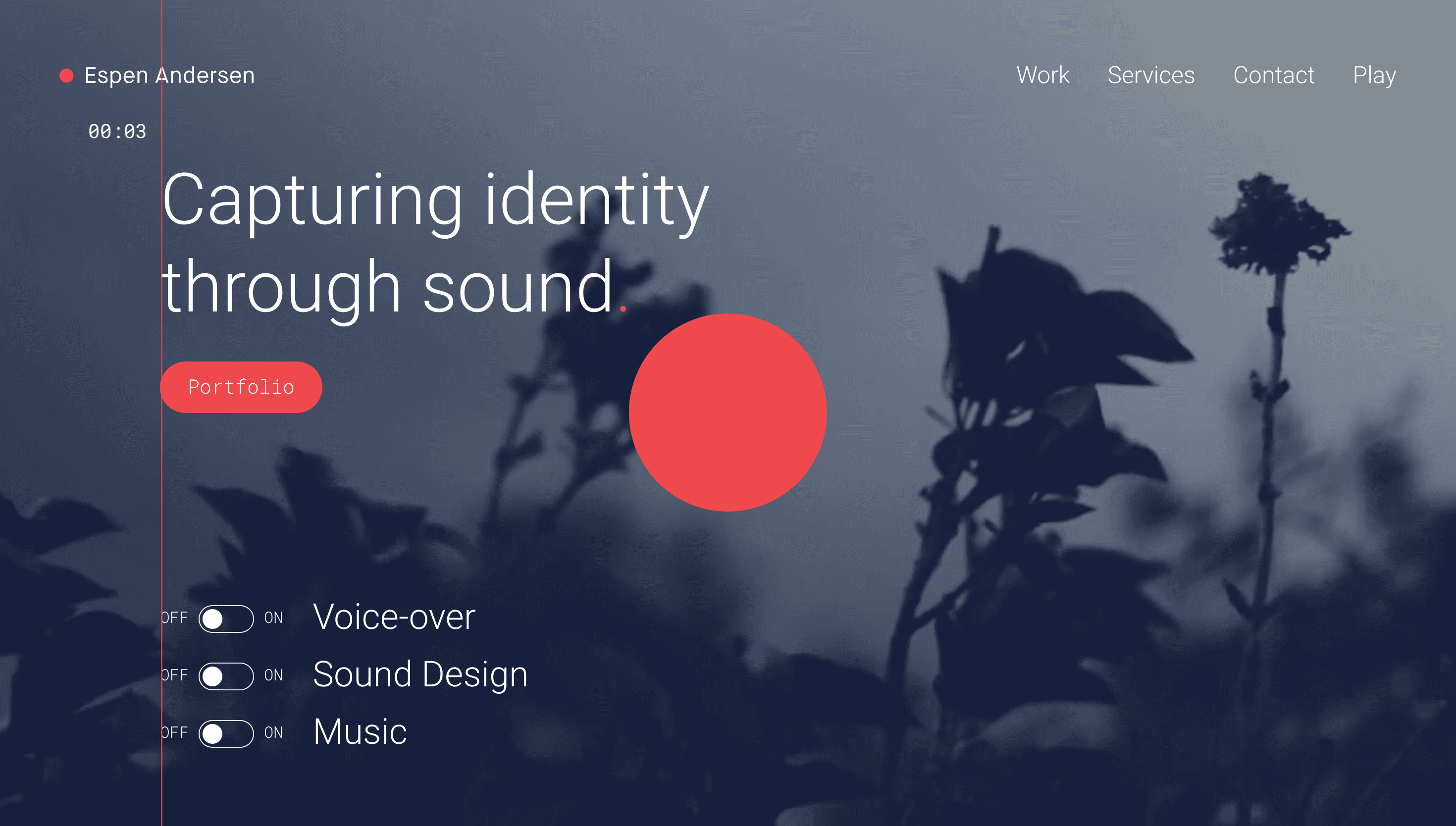 Espen Andersen — Music, Designer website design