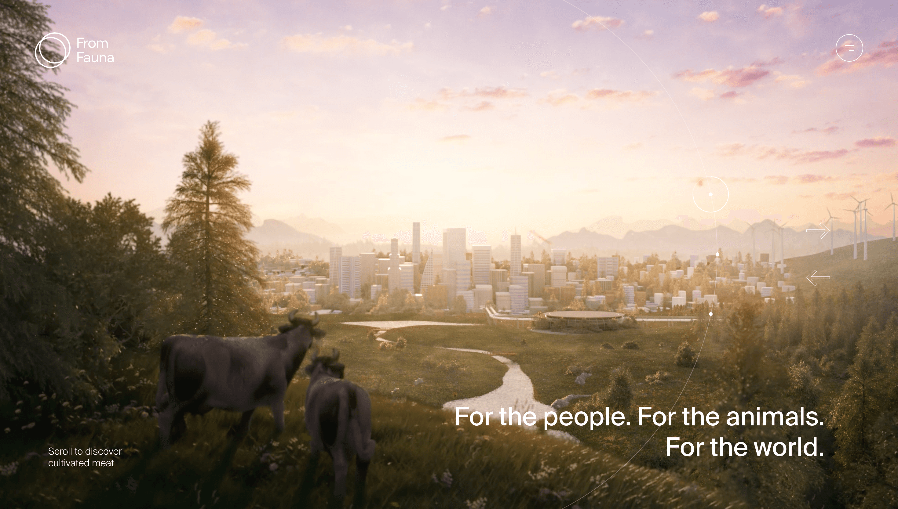 From Fauna — Food, Sustainability website design