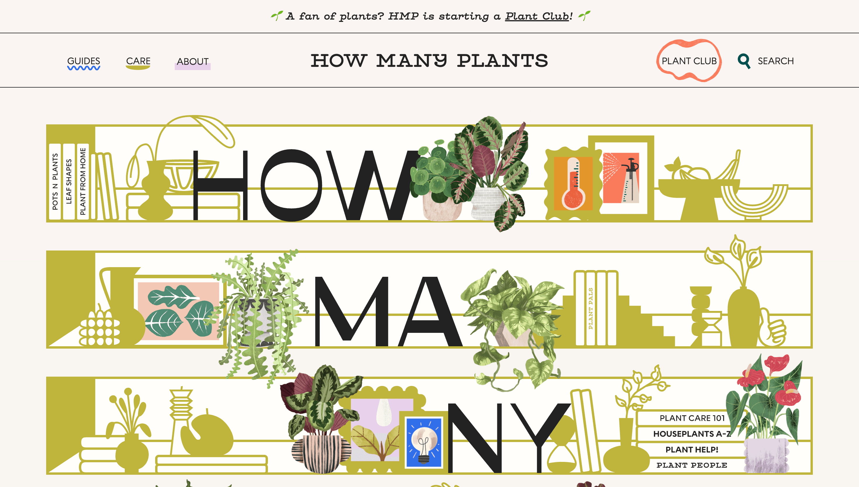 How Many Plants — Sustainability, Community website design