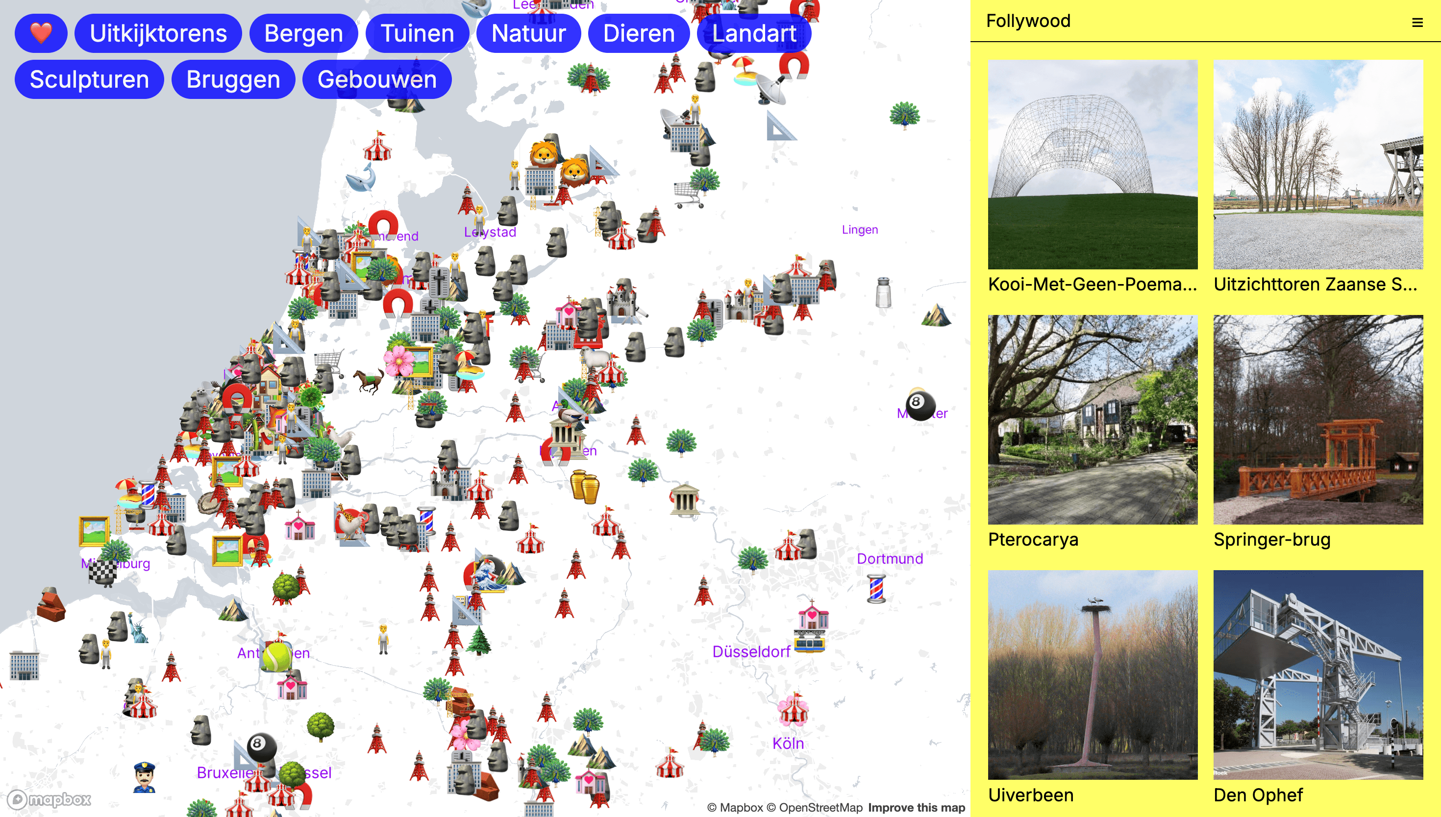 FOLLYWOOD — Art, Outdoor website design