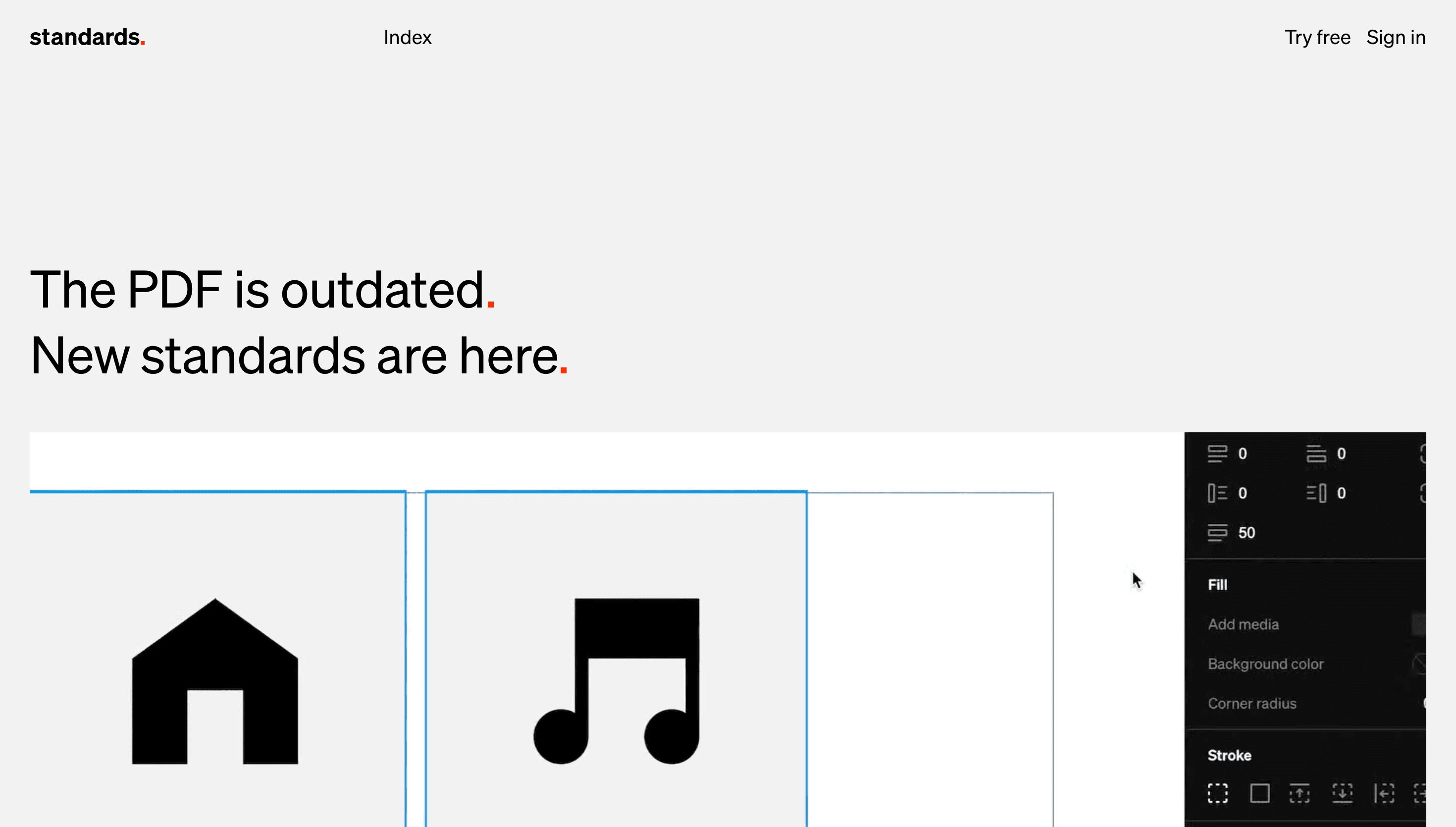 Standards — Branding website design