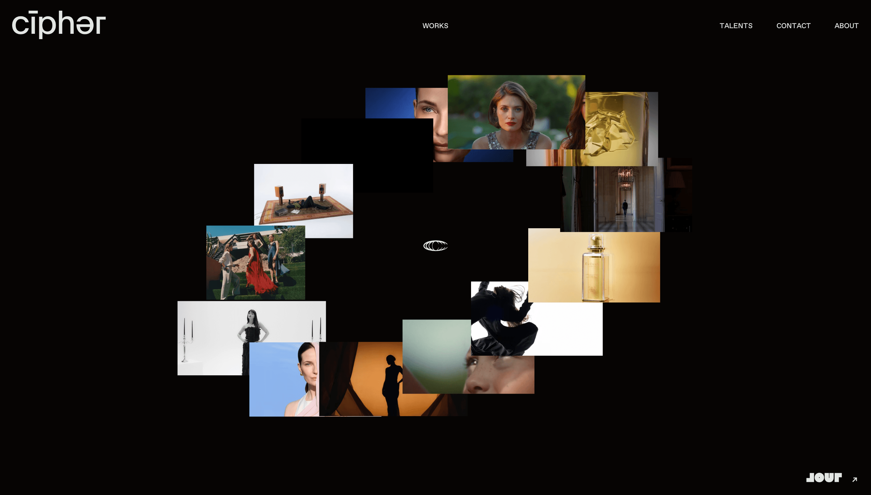 CIPHER — Culture, Entertainment website design