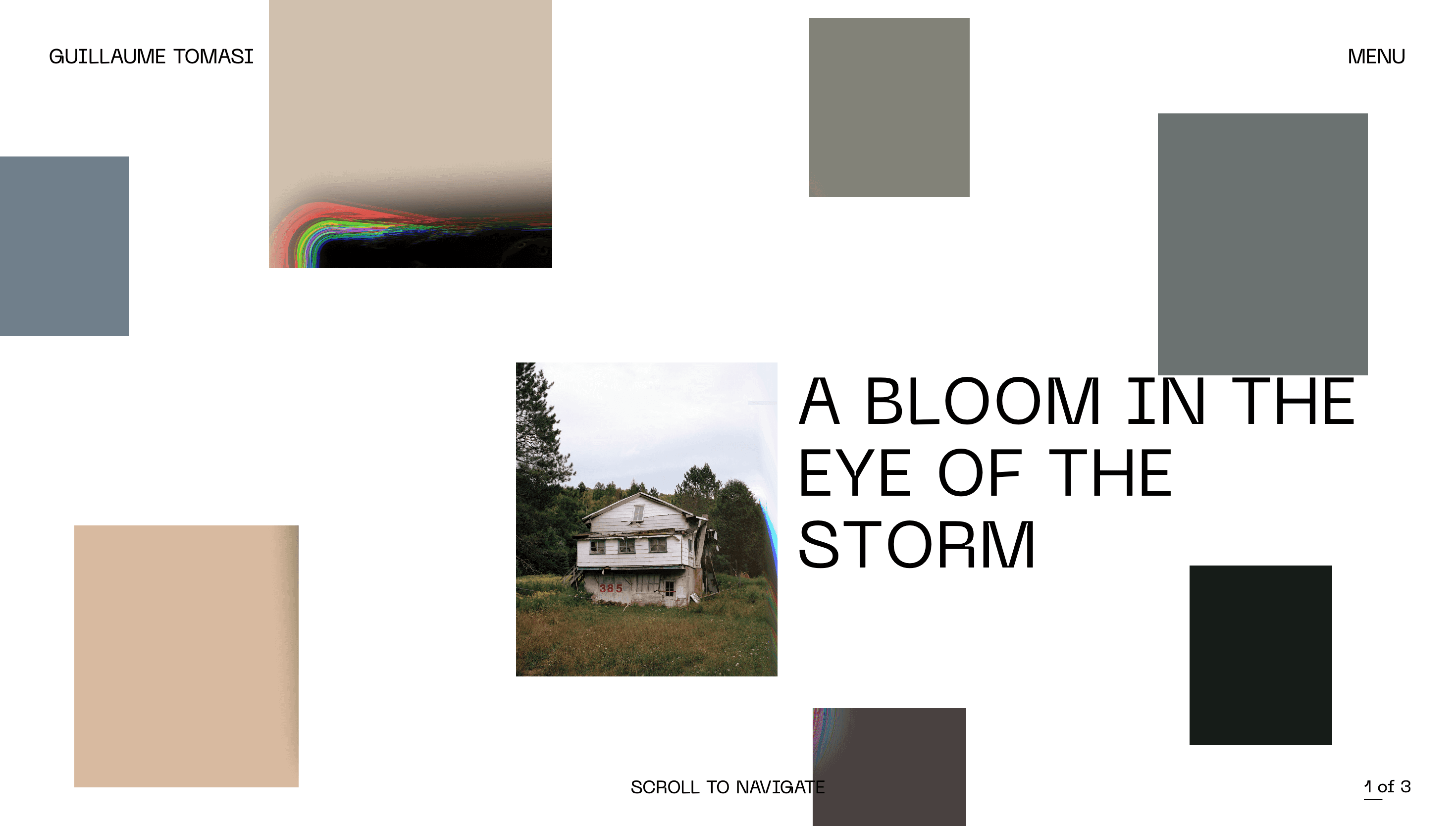 Guillaume Tomasi — Art, Culture website design