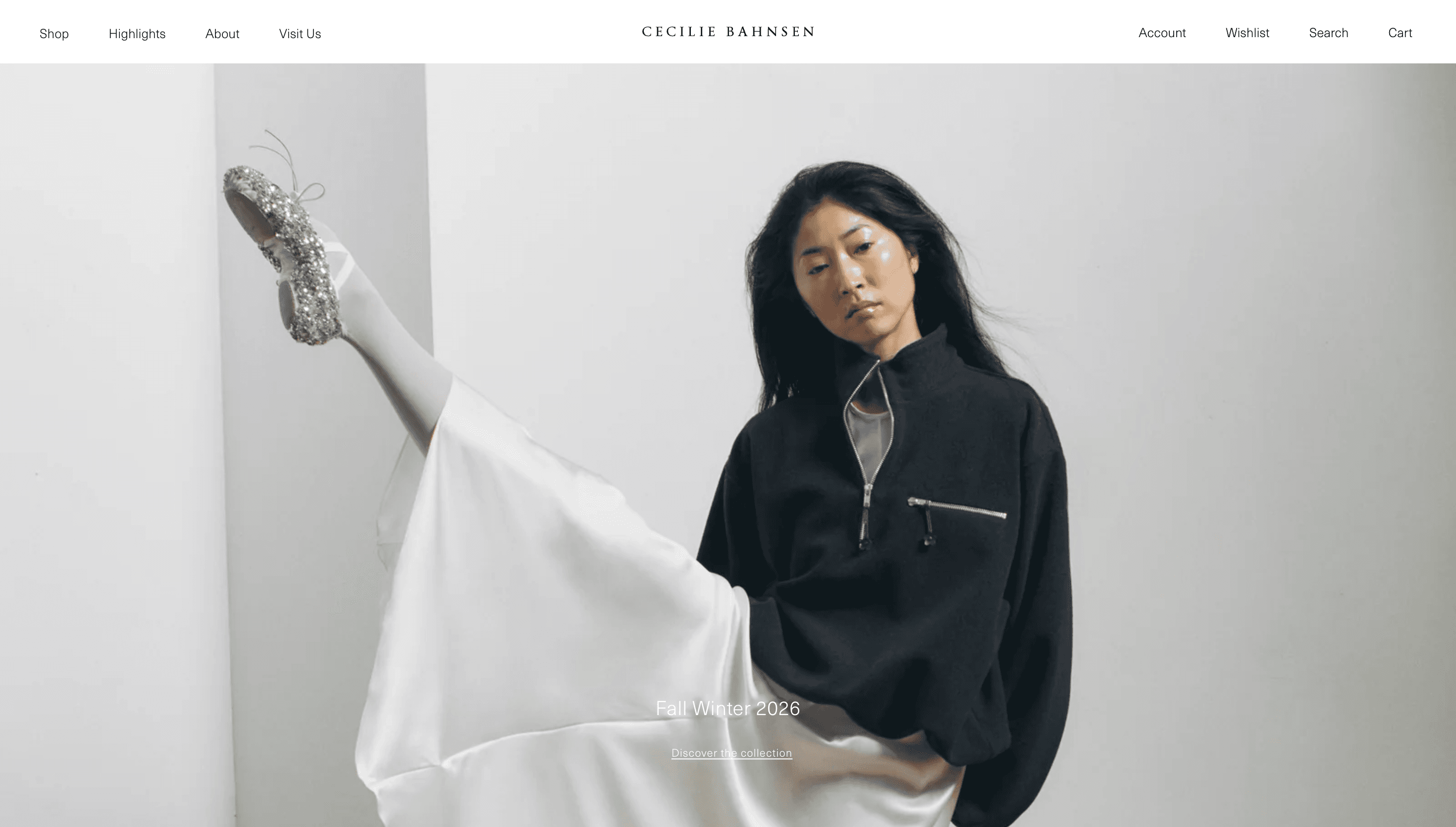 Cecilie Bahnsen — Fashion, E-commerce website design