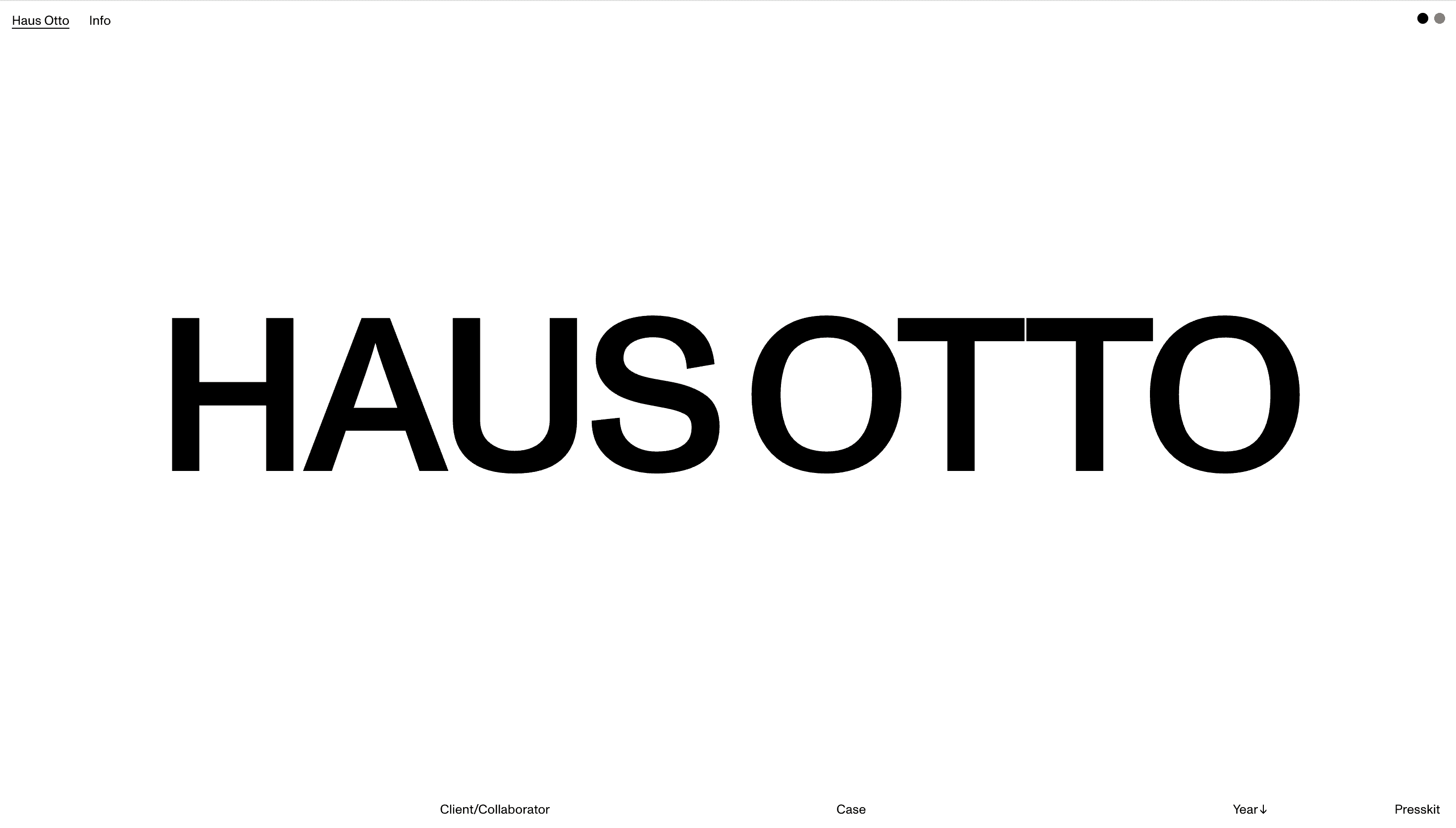 Haus Otto — Agency, Studio website design