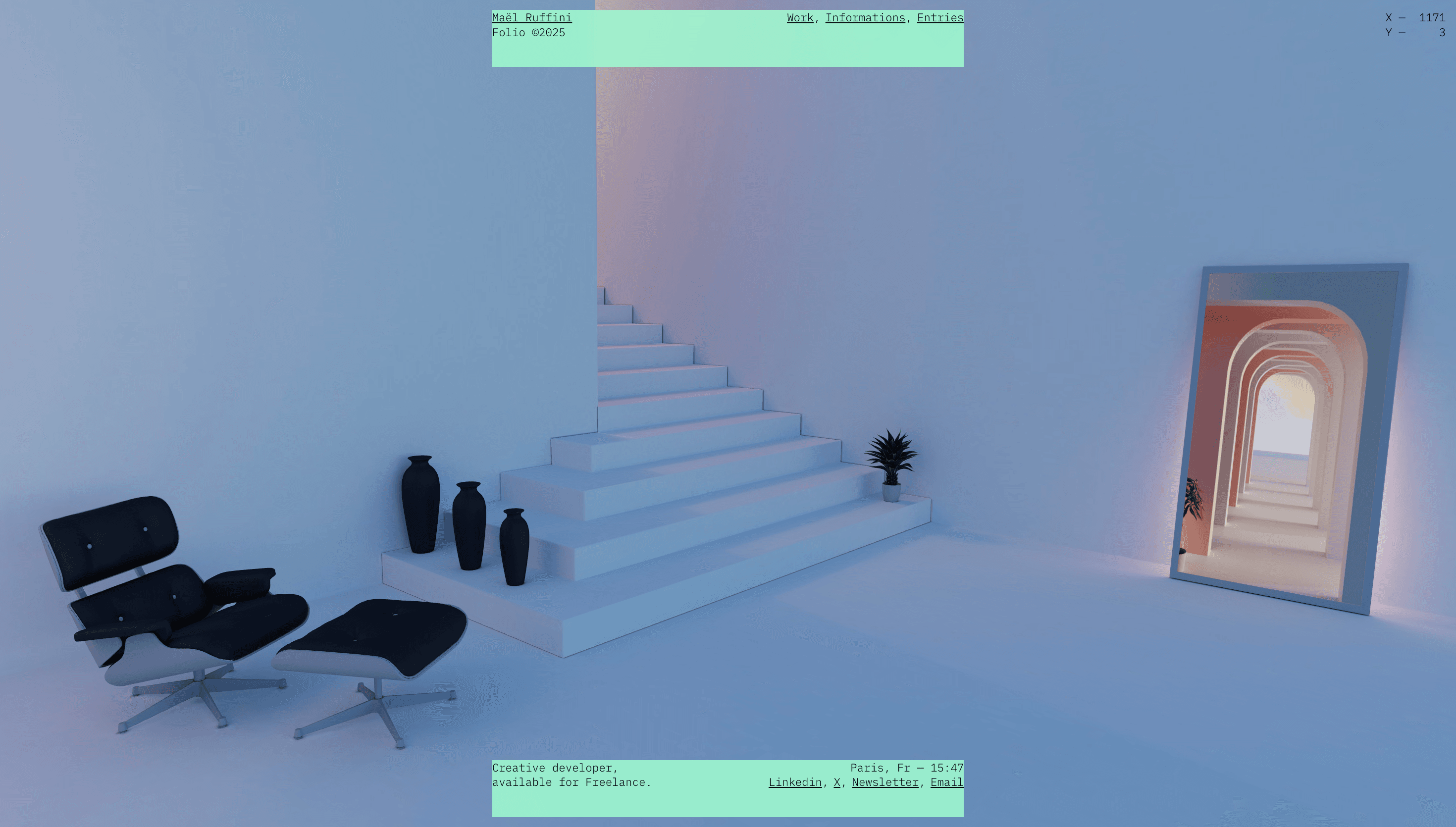 Maël Ruffini — Animation, Motion website design