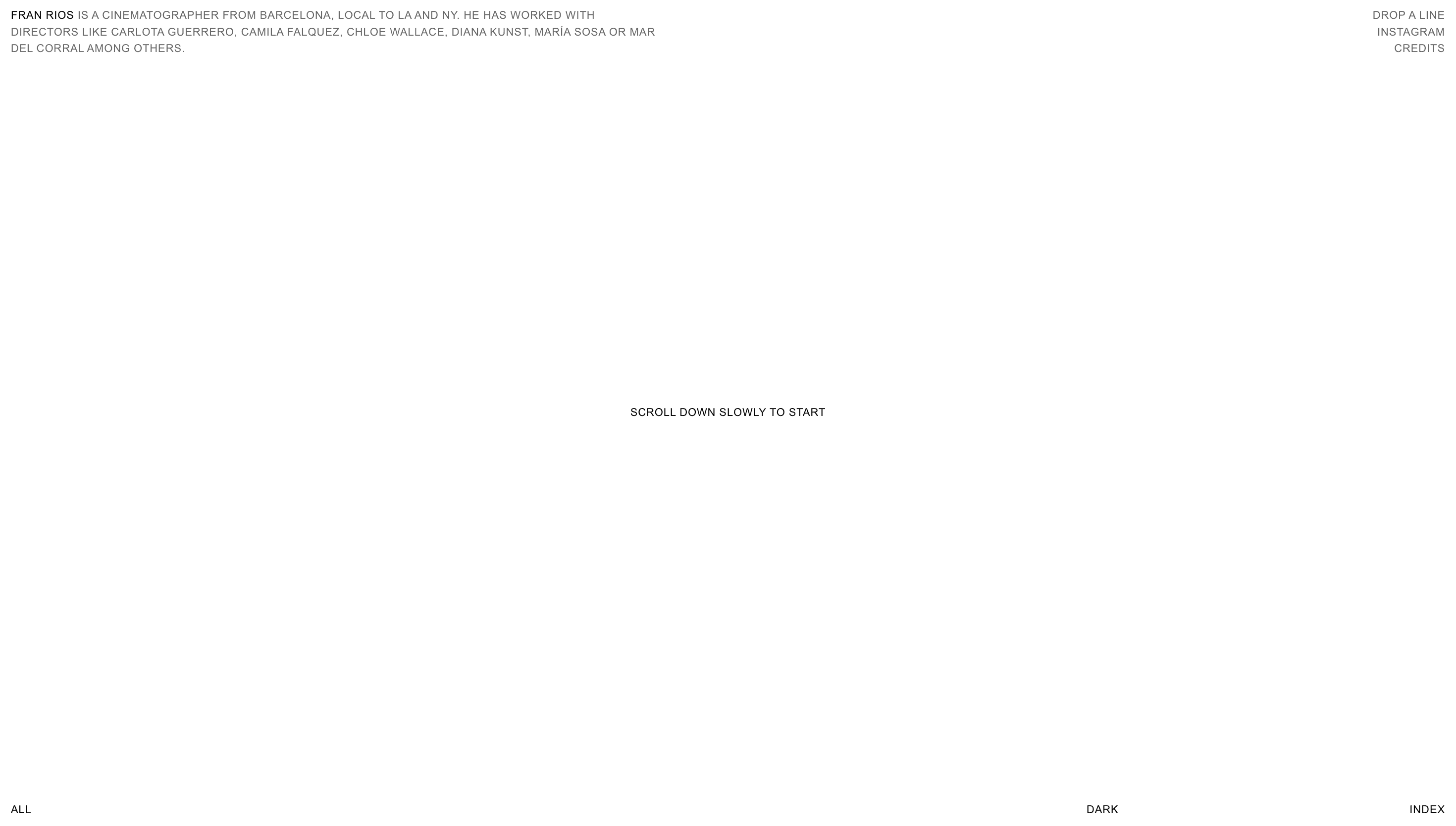 Fran Rios — Art, Designer website design