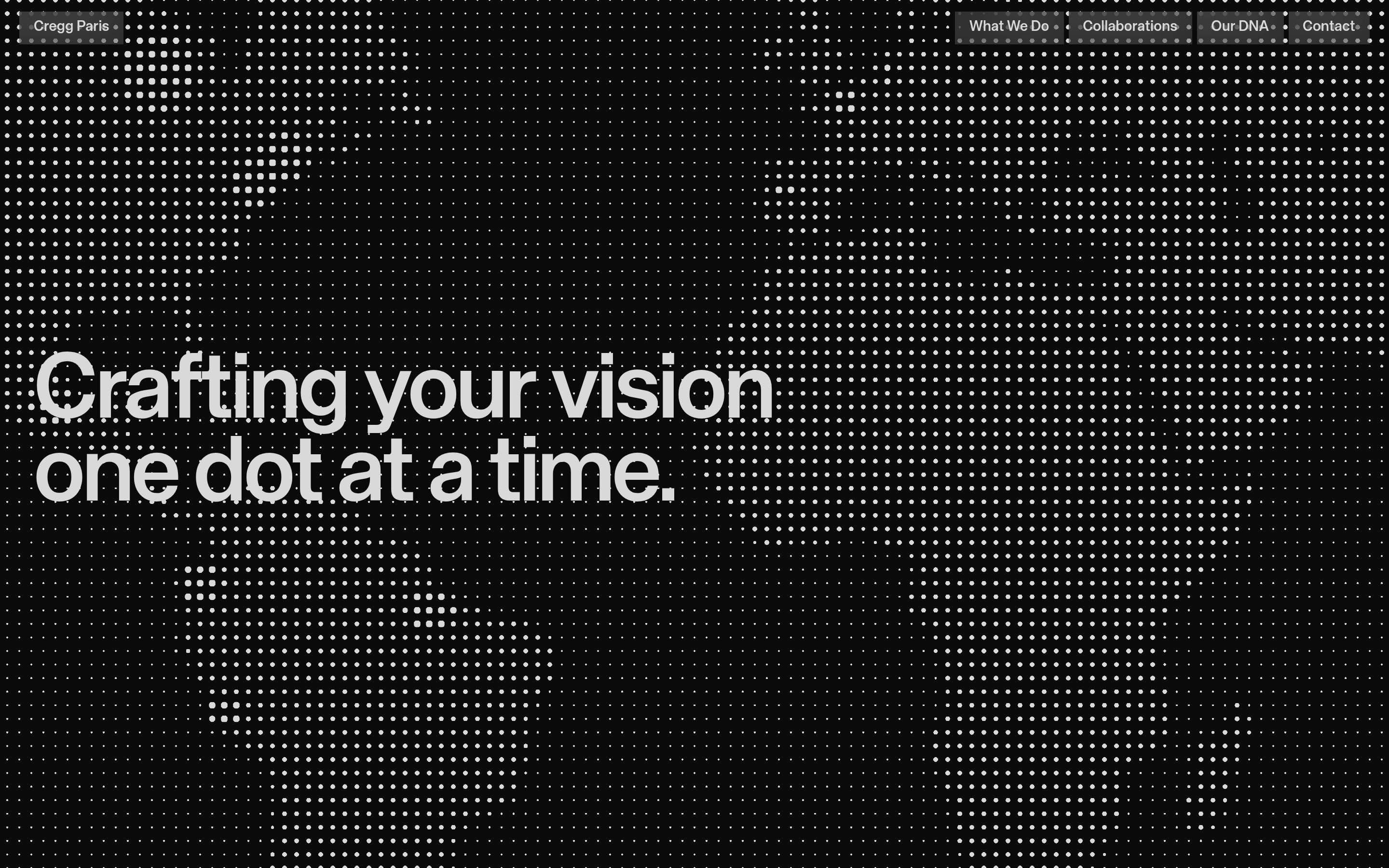 CREGG Paris — Agency, Studio website design