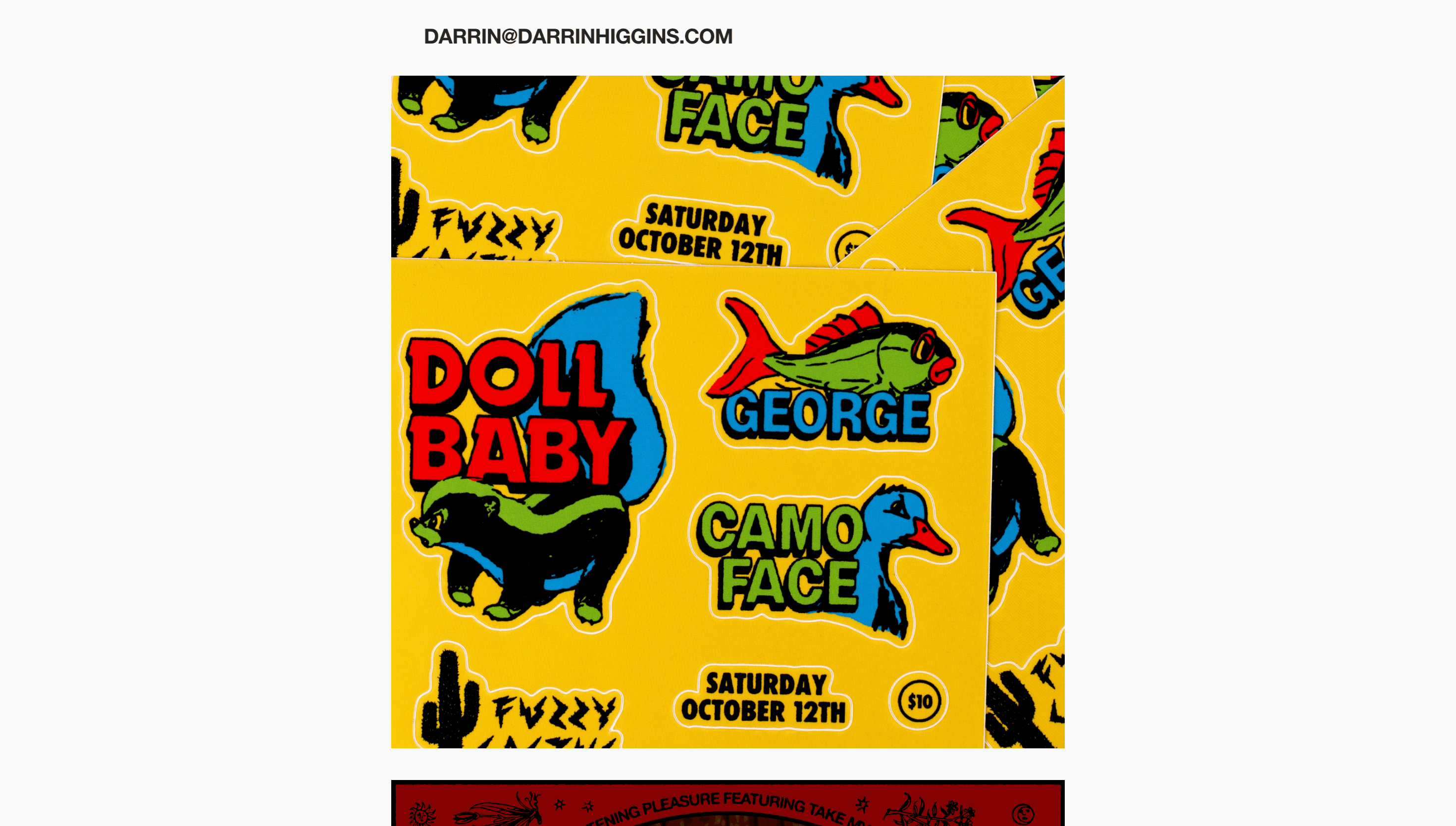 Darrin Higgins — Portfolio, Personal website design