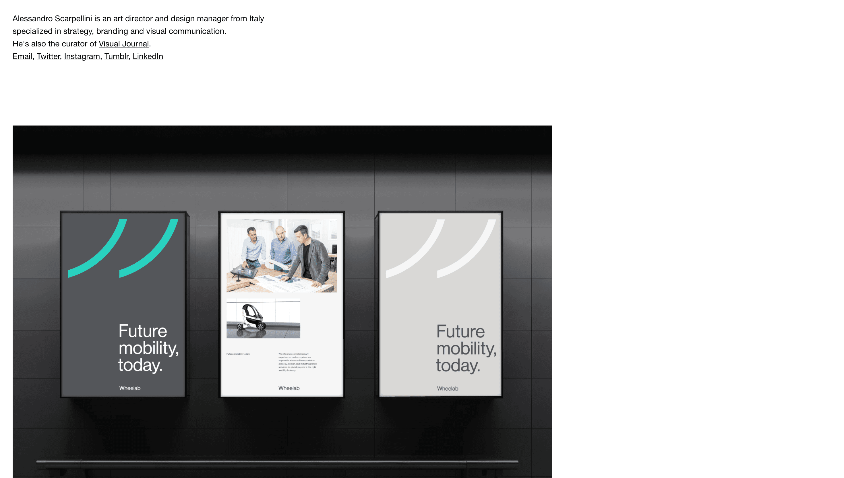 Alessandro Scarpellini — Branding, Designer website design