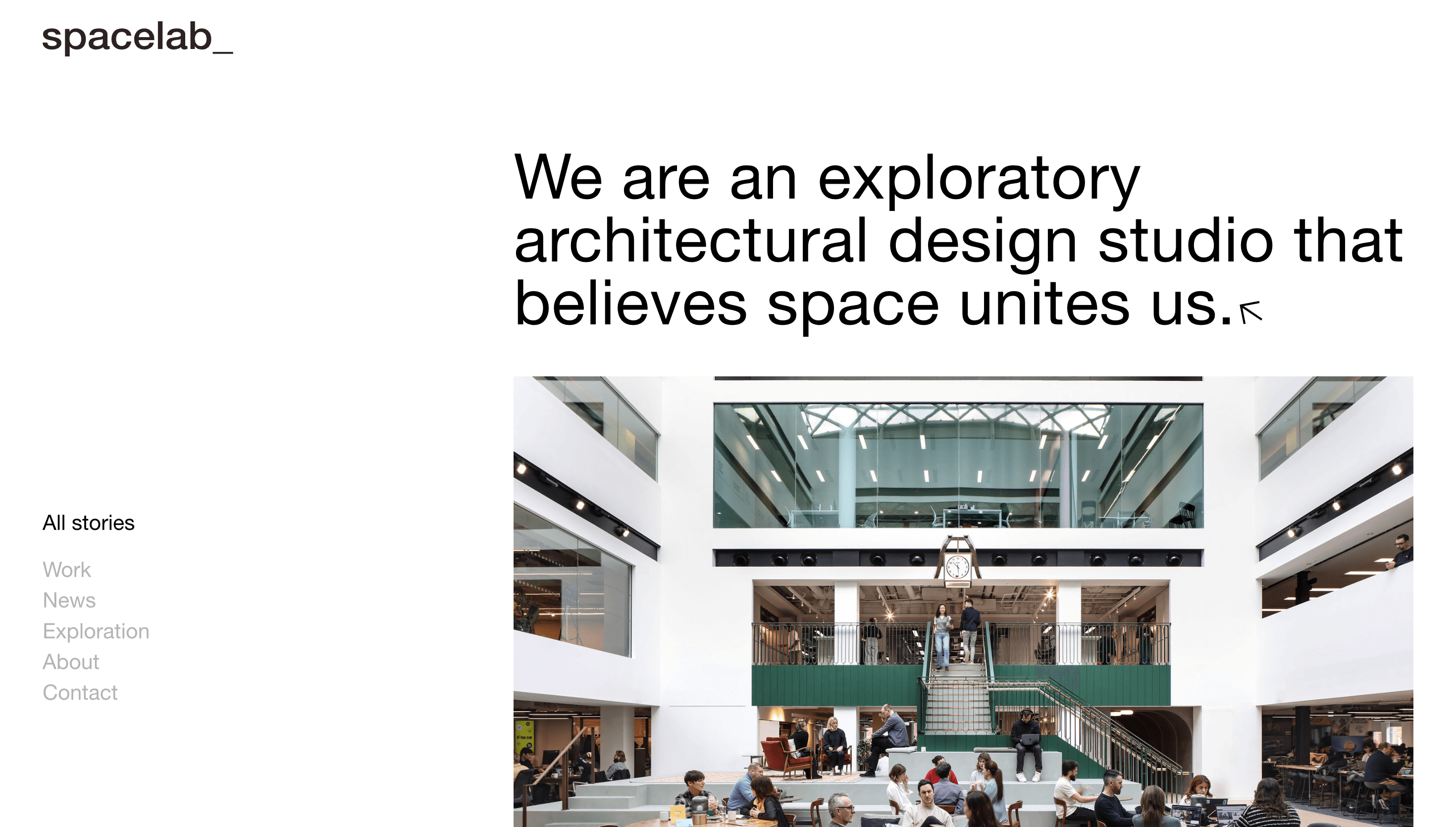 Spacelab — Agency, Studio website design