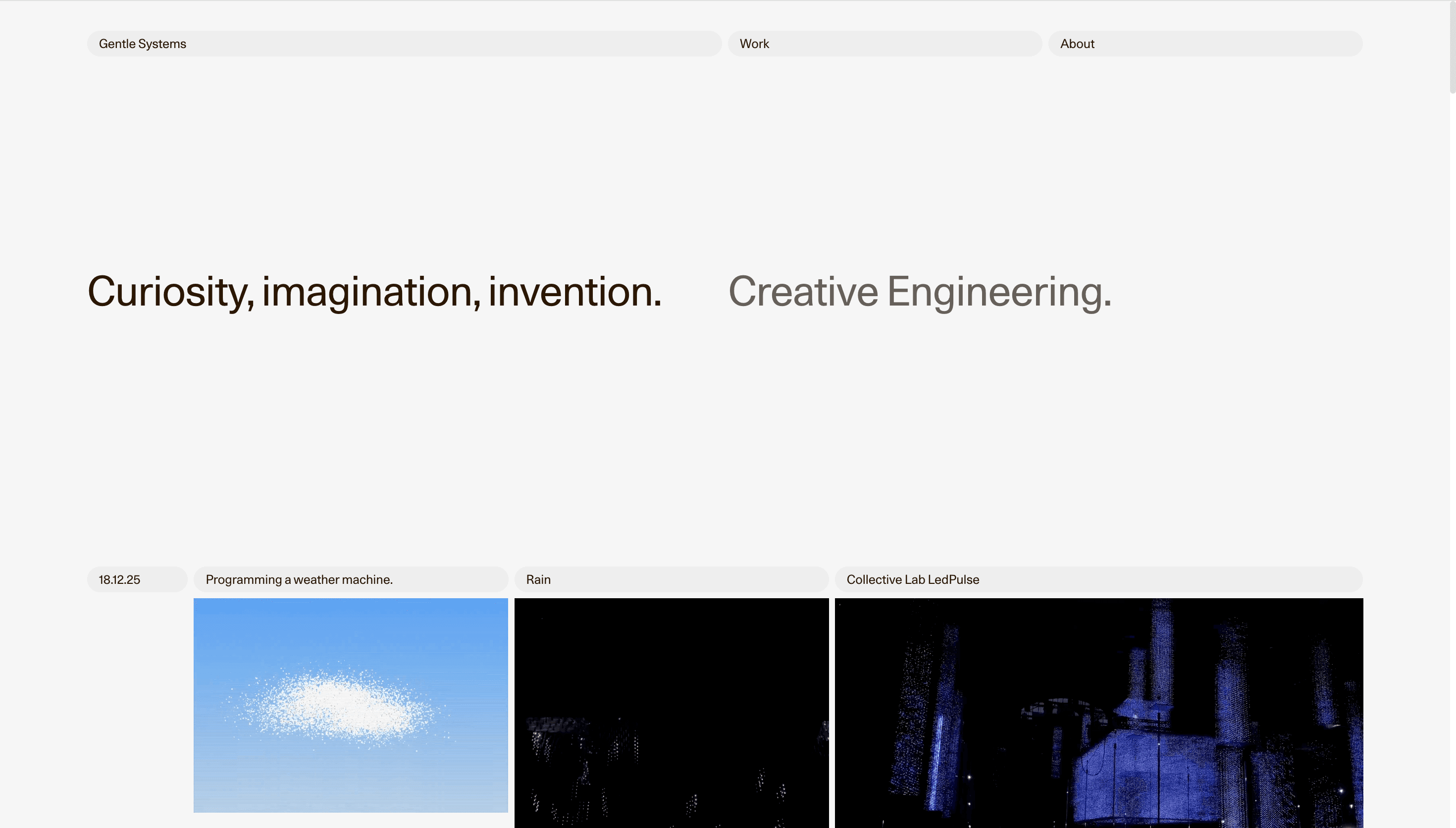 Gentle Systems — Studio, Agency website design