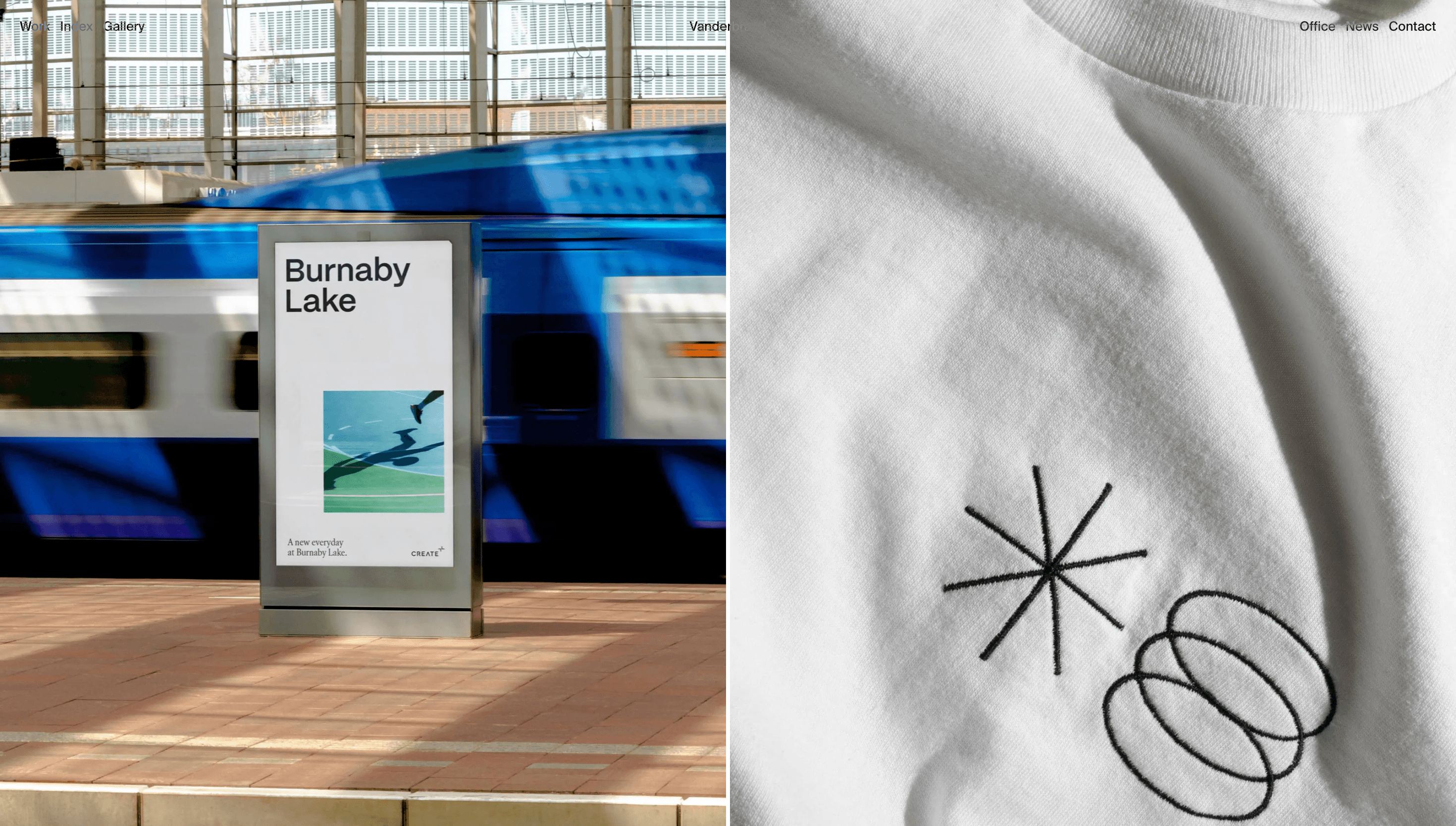 Vanderbrand — Agency, Studio website design