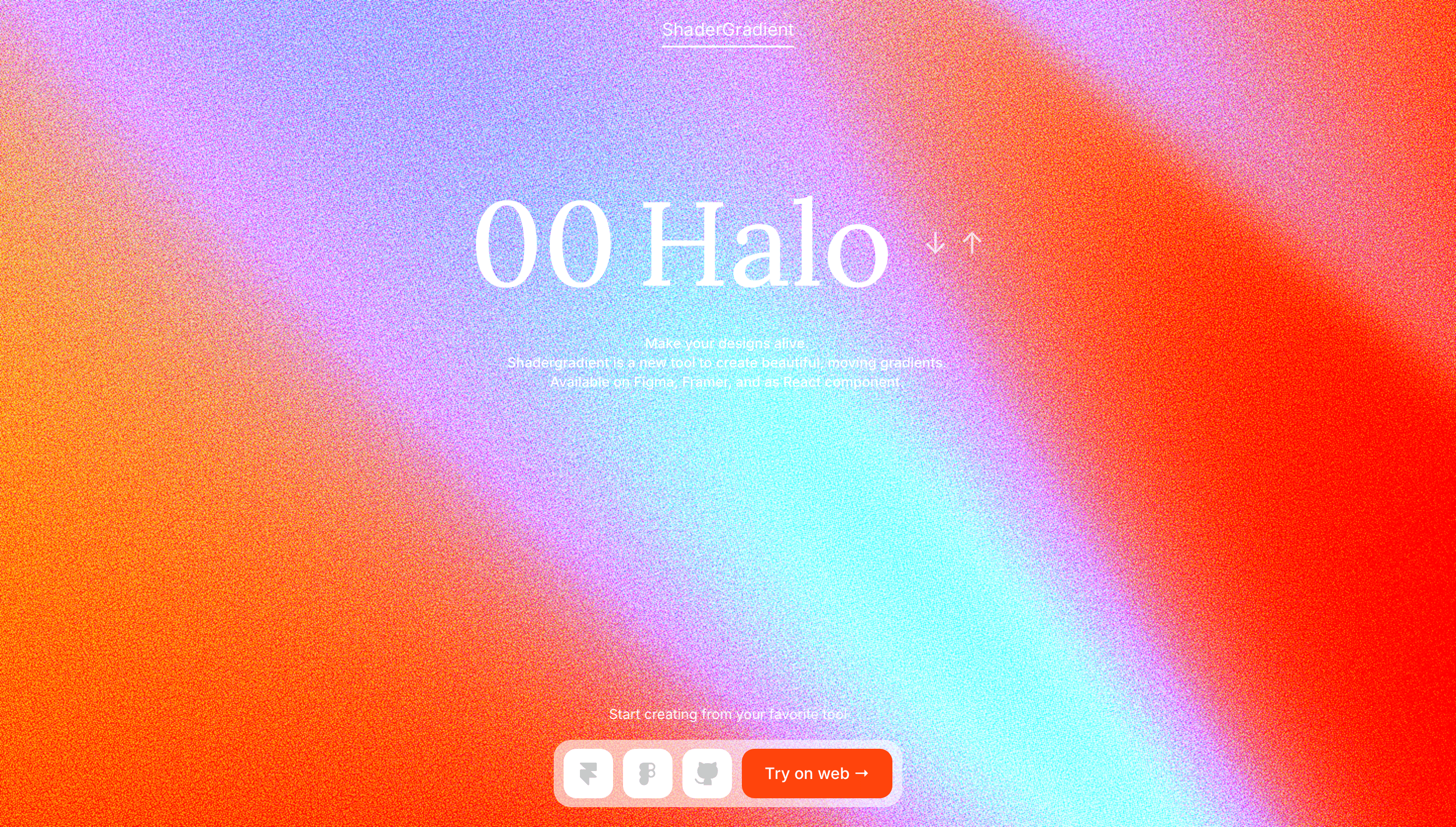 Shader Gradient — Animation, Motion website design