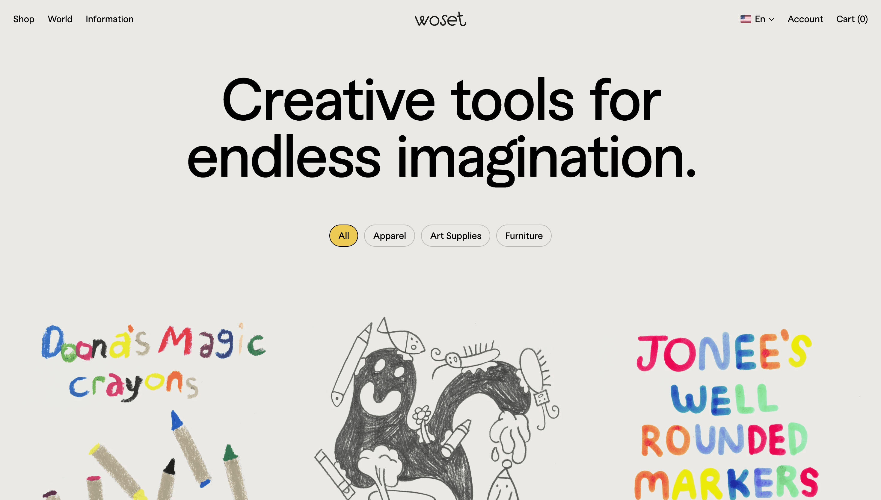Woset — Education, Playful website design