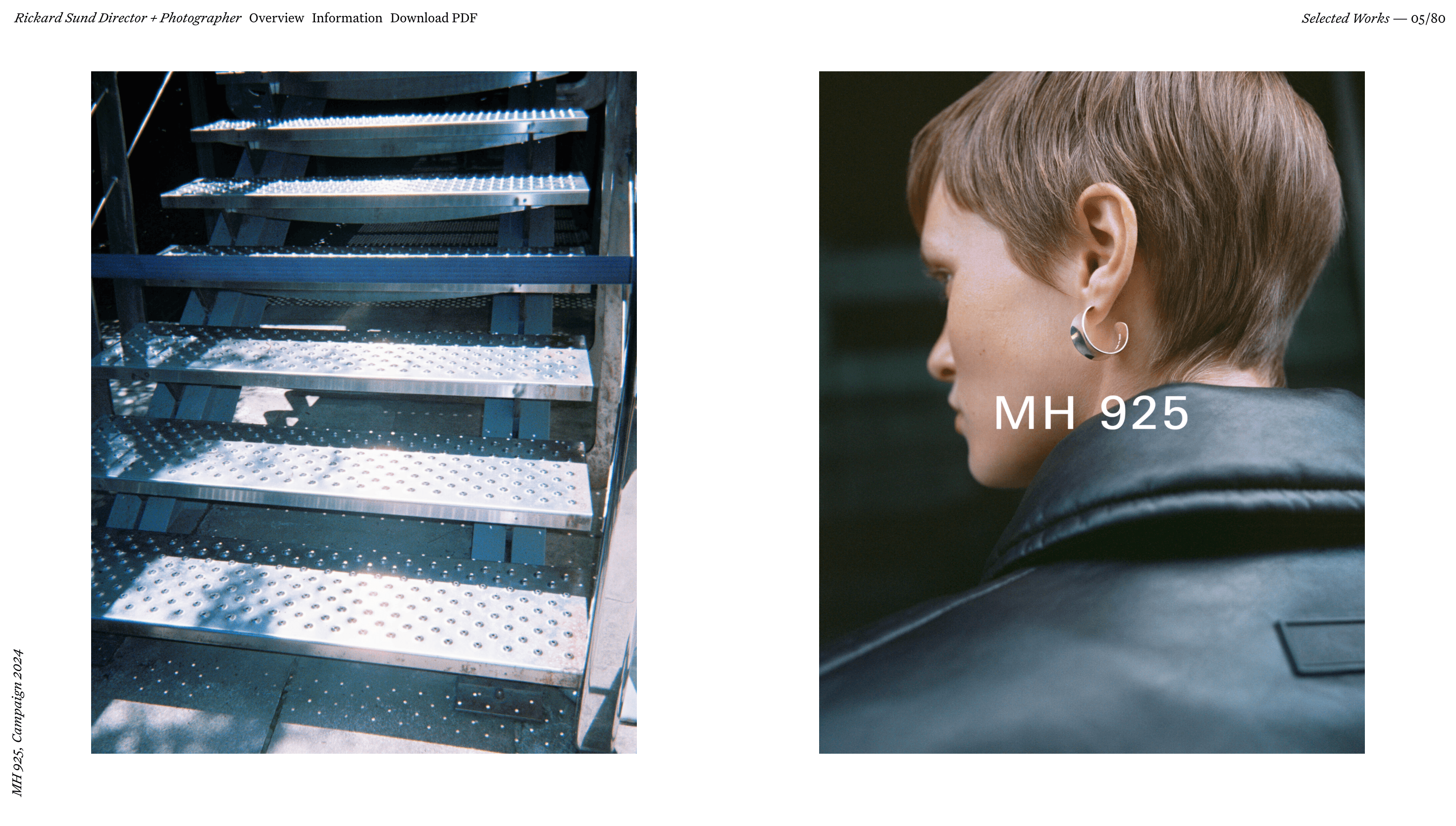 Rickard Sund — Art, Fashion website design