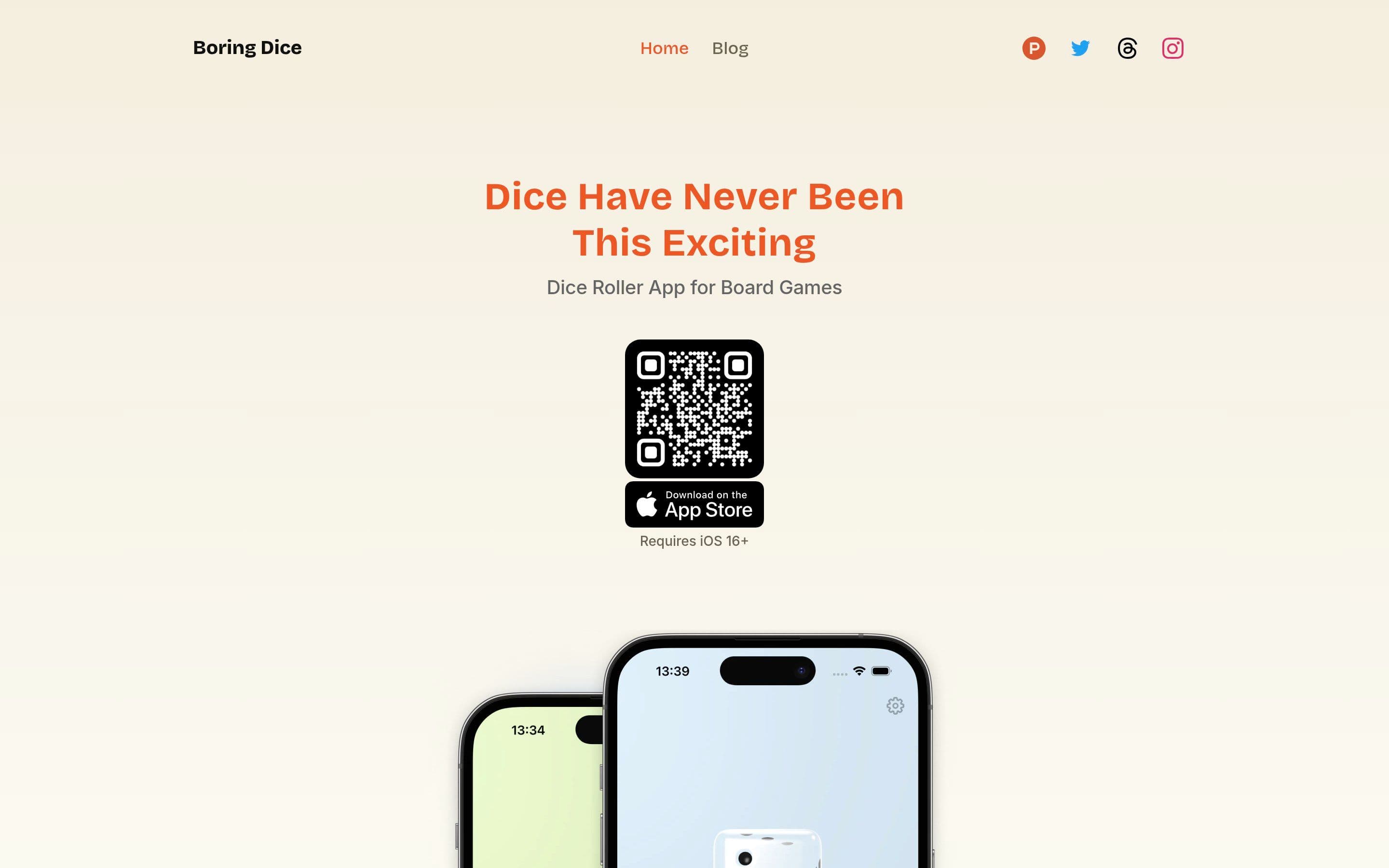 Boring Dice — Animation, Motion website design