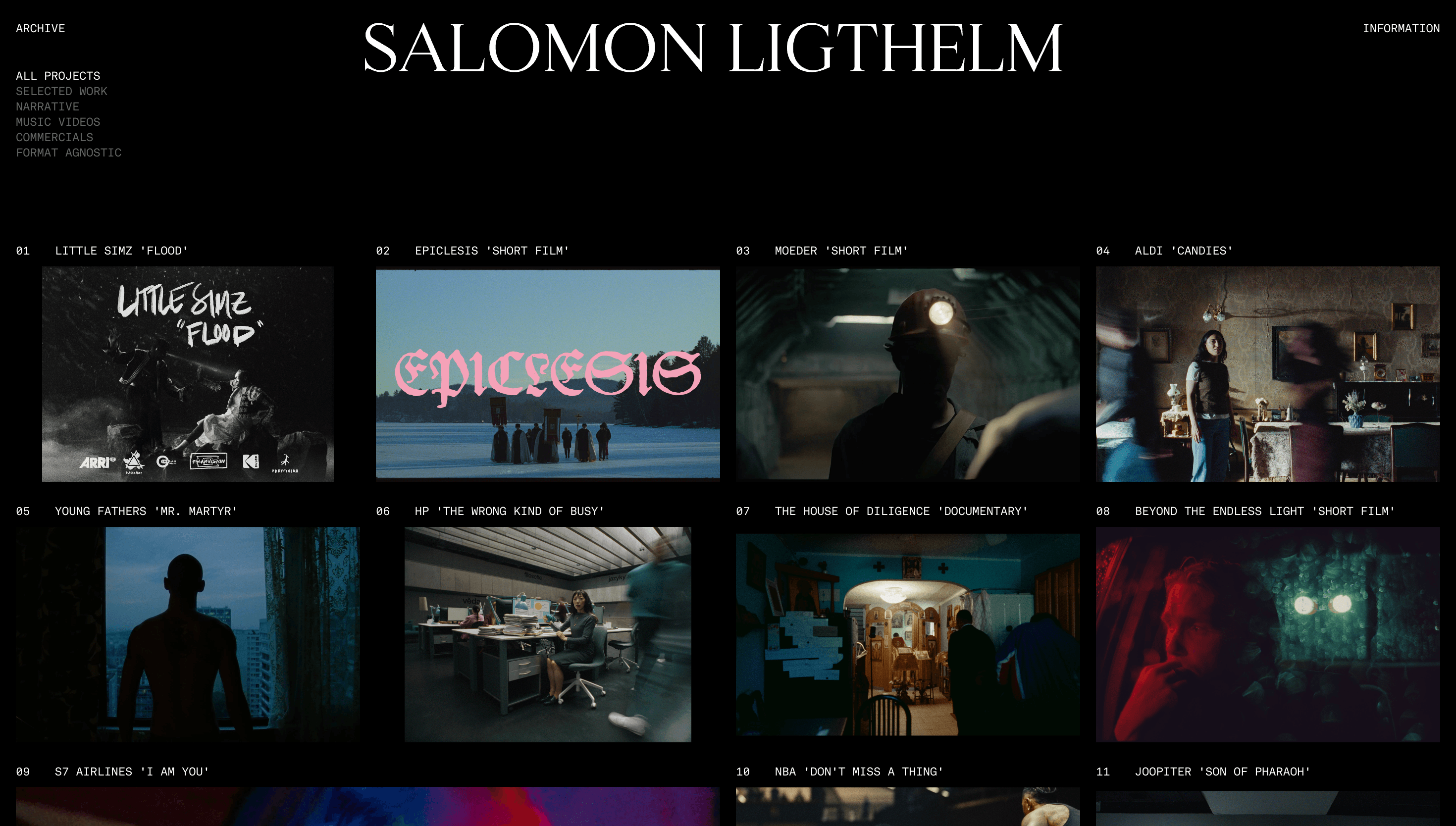 Salomon Ligthelm — Personal, Portfolio website design