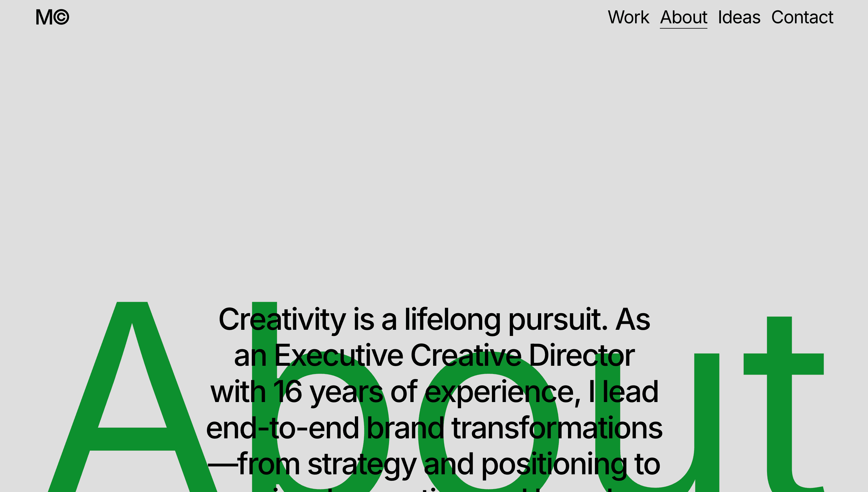 Mattcarvalho — Designer, Branding website design