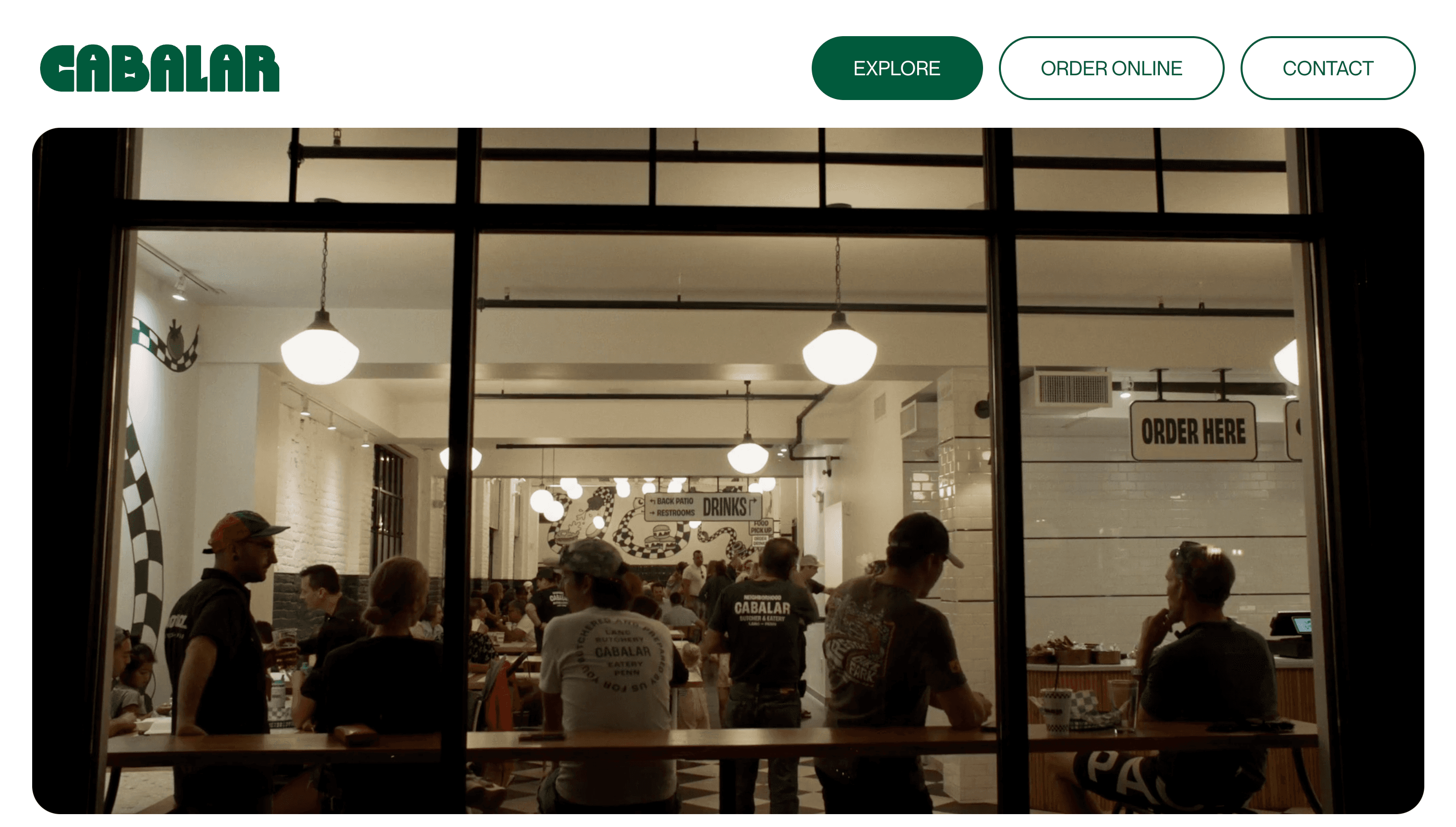 Cabalar Meat Co. — Food, Community website design