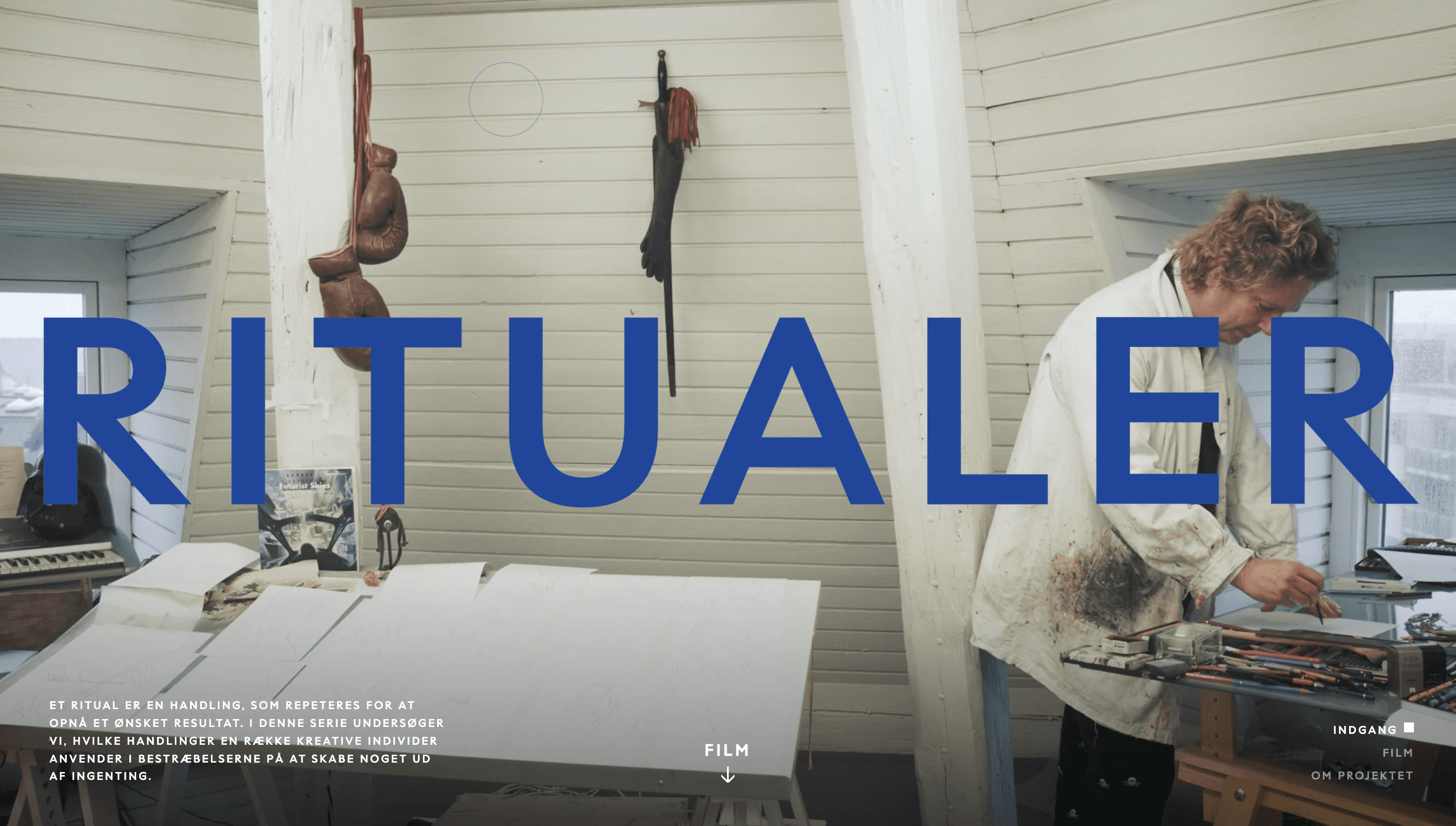 Ritualer — Art, Culture website design