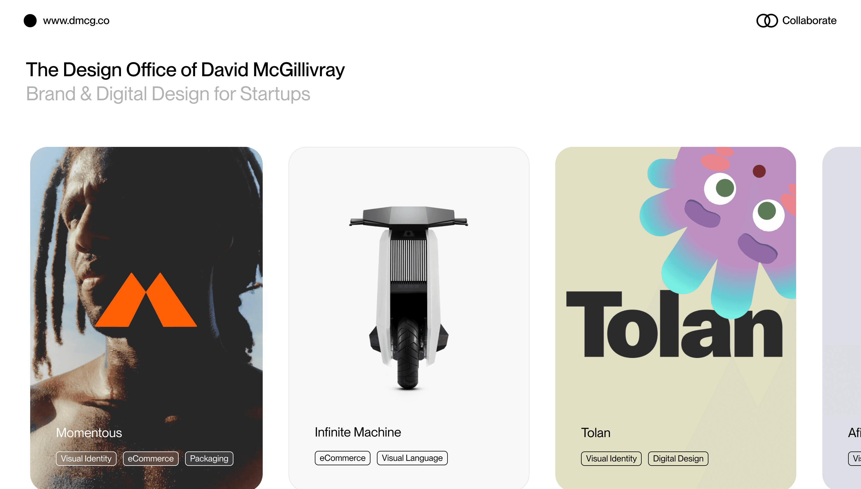 dmcg — Agency, Designer website design