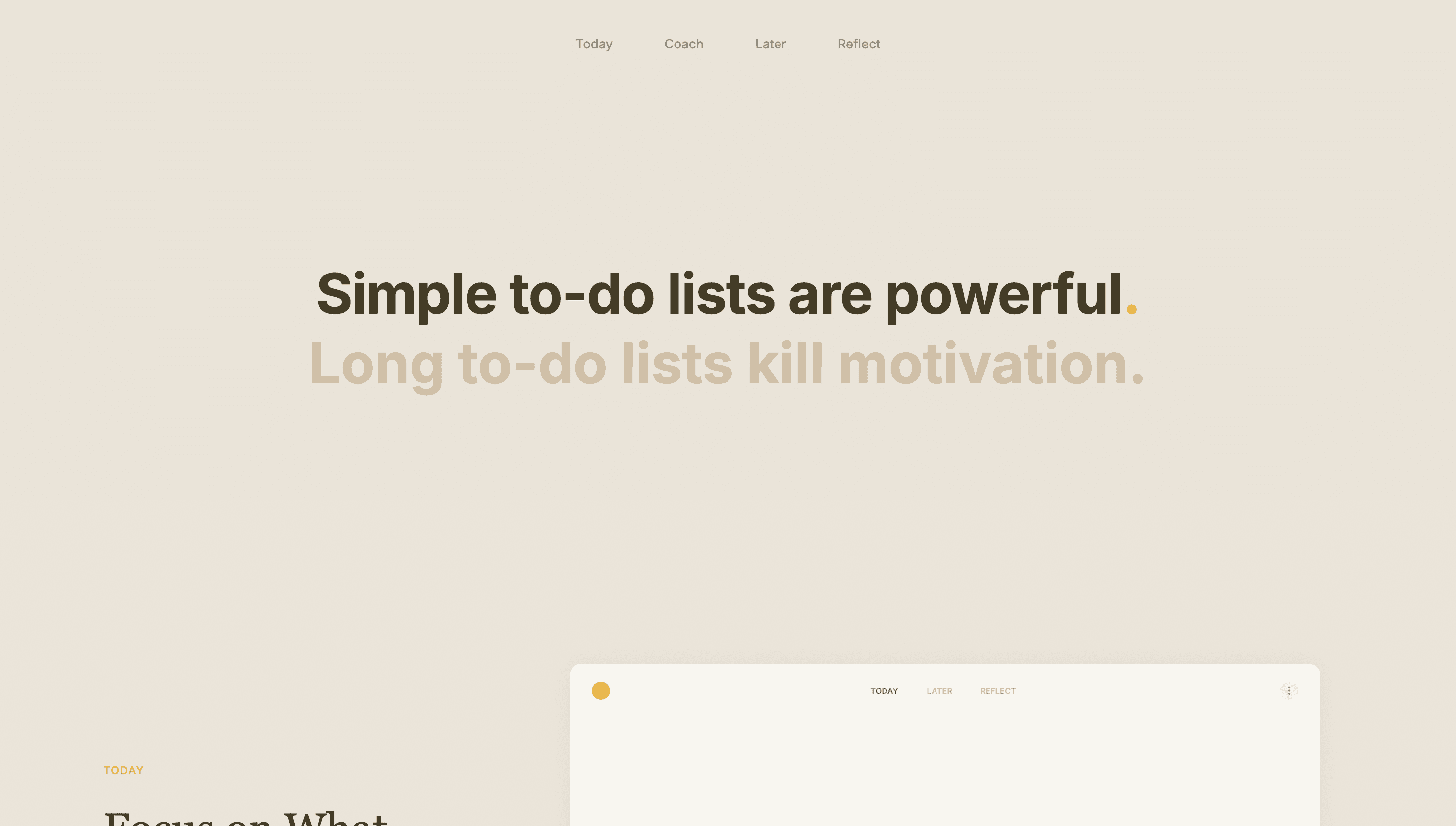 Daily Four — Productivity, Tasks website design