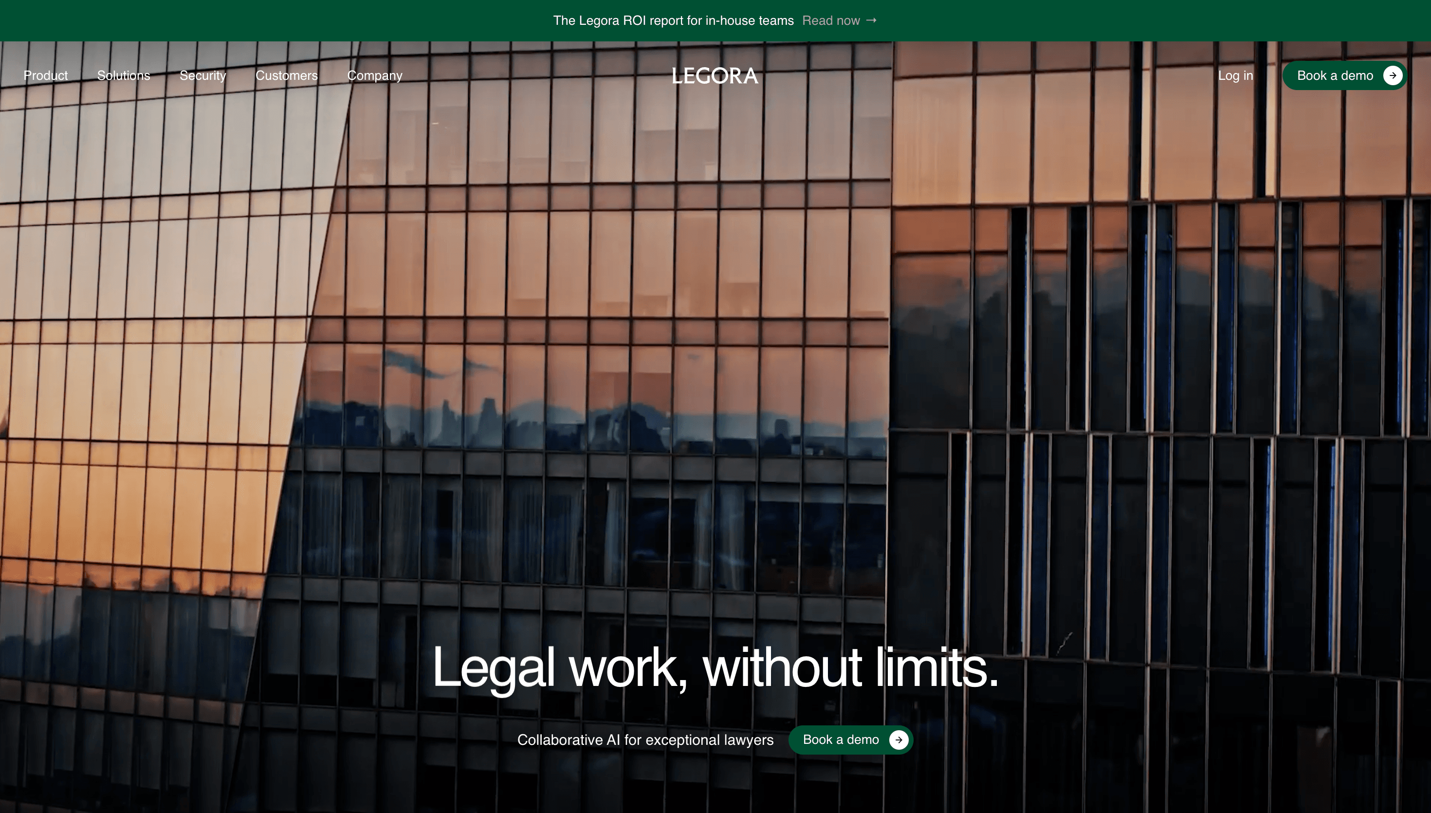 Legora — Tech, Workflow website design