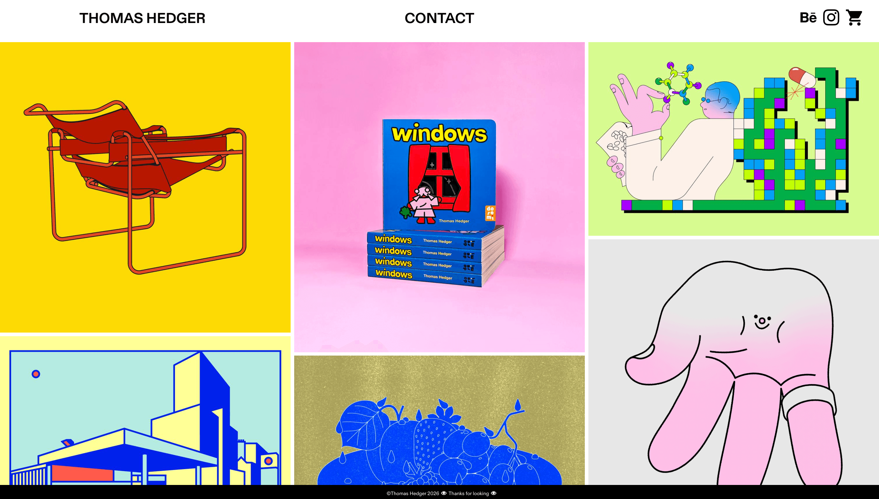 Thomas Hedger — Designer, Portfolio website design